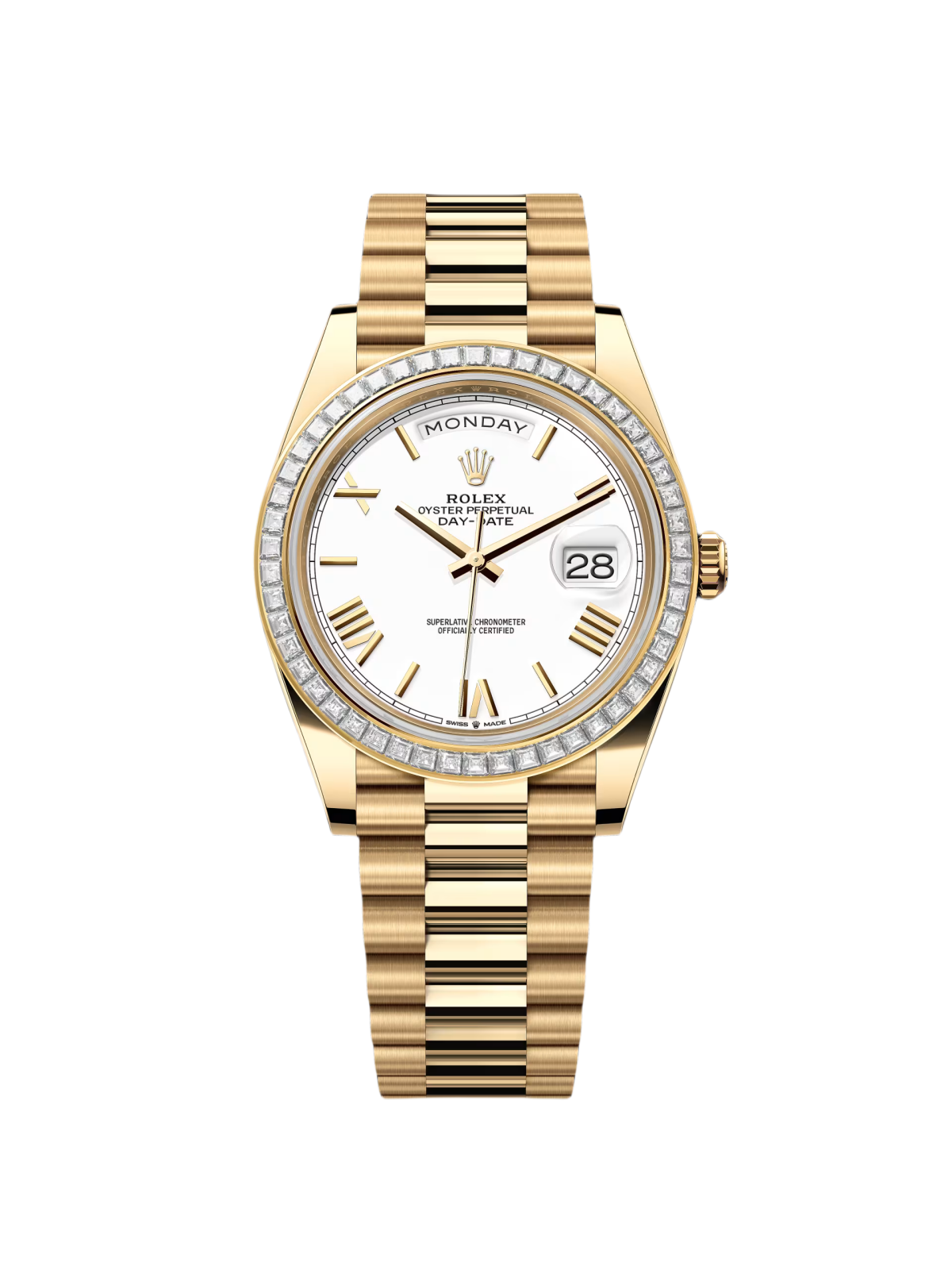 【Super Clone】ROLEX Day-Date 40mm 228398TBR-0033 White Dial President Watch
