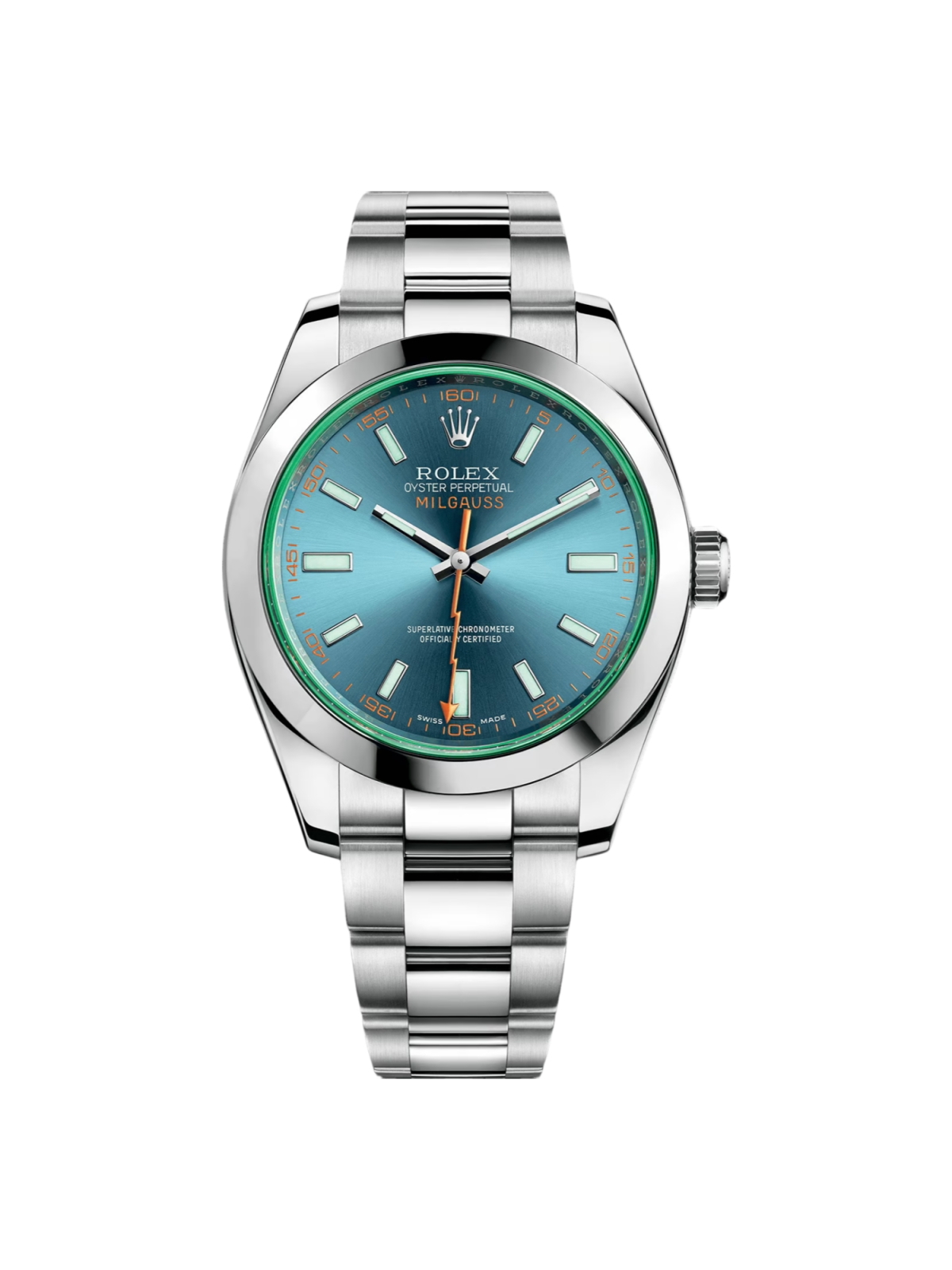 【Super Clone】ROLEX  Milgauss Blue 116400gv 40mm Mens Watch