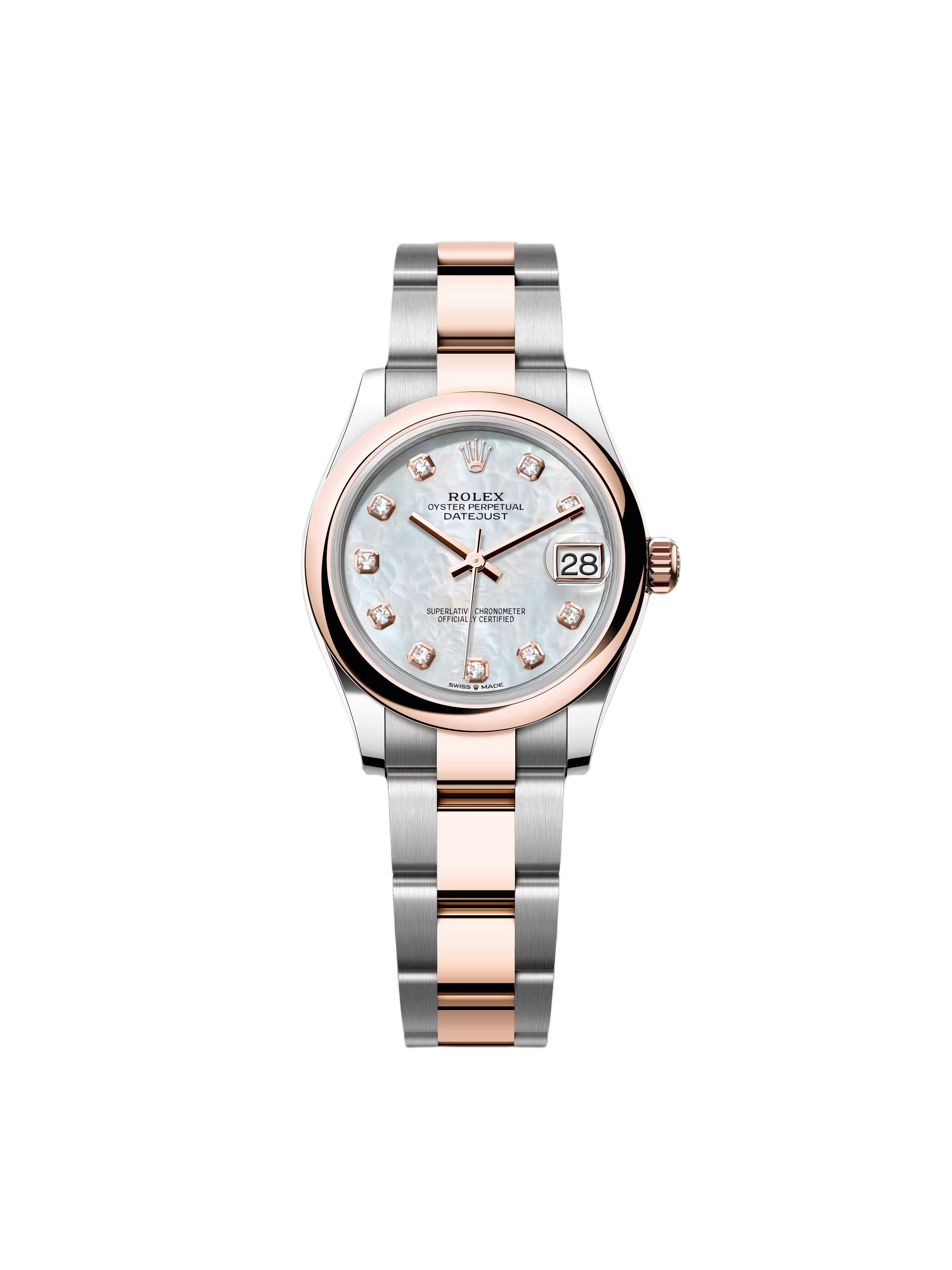 【Super Clone】ROLEX Datejust m278241-0025/0026 White Mother-of-Pearl 31mm Dial Oyster Bracelet Watch