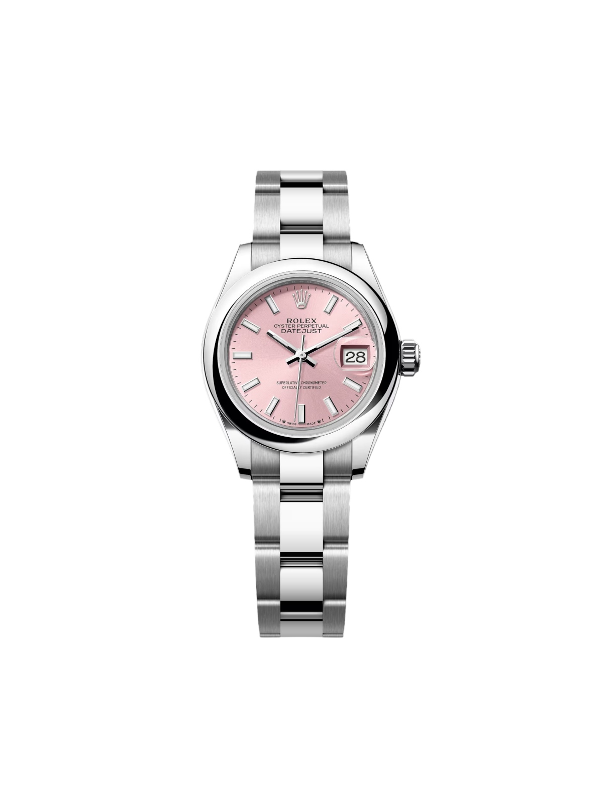 【Super Clone】ROLEX Lady-Datejust 28mm  279160 Oyster Perpetual Pink Dial Oyster Bracelet