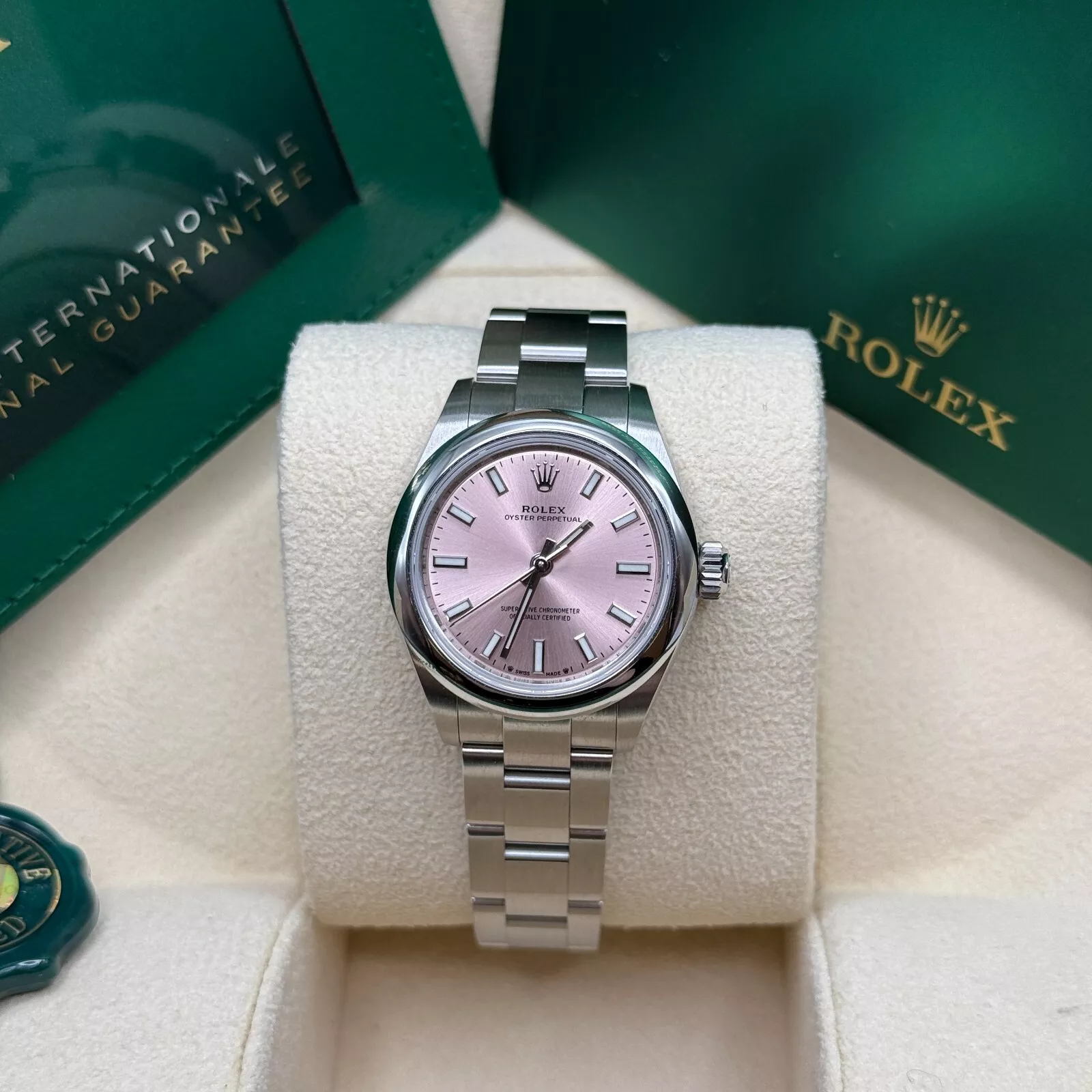 【Super Clone】RLX Oyster Perpetual 31mm 277200-0009 Pink Dial Oyster Bracelet Watch