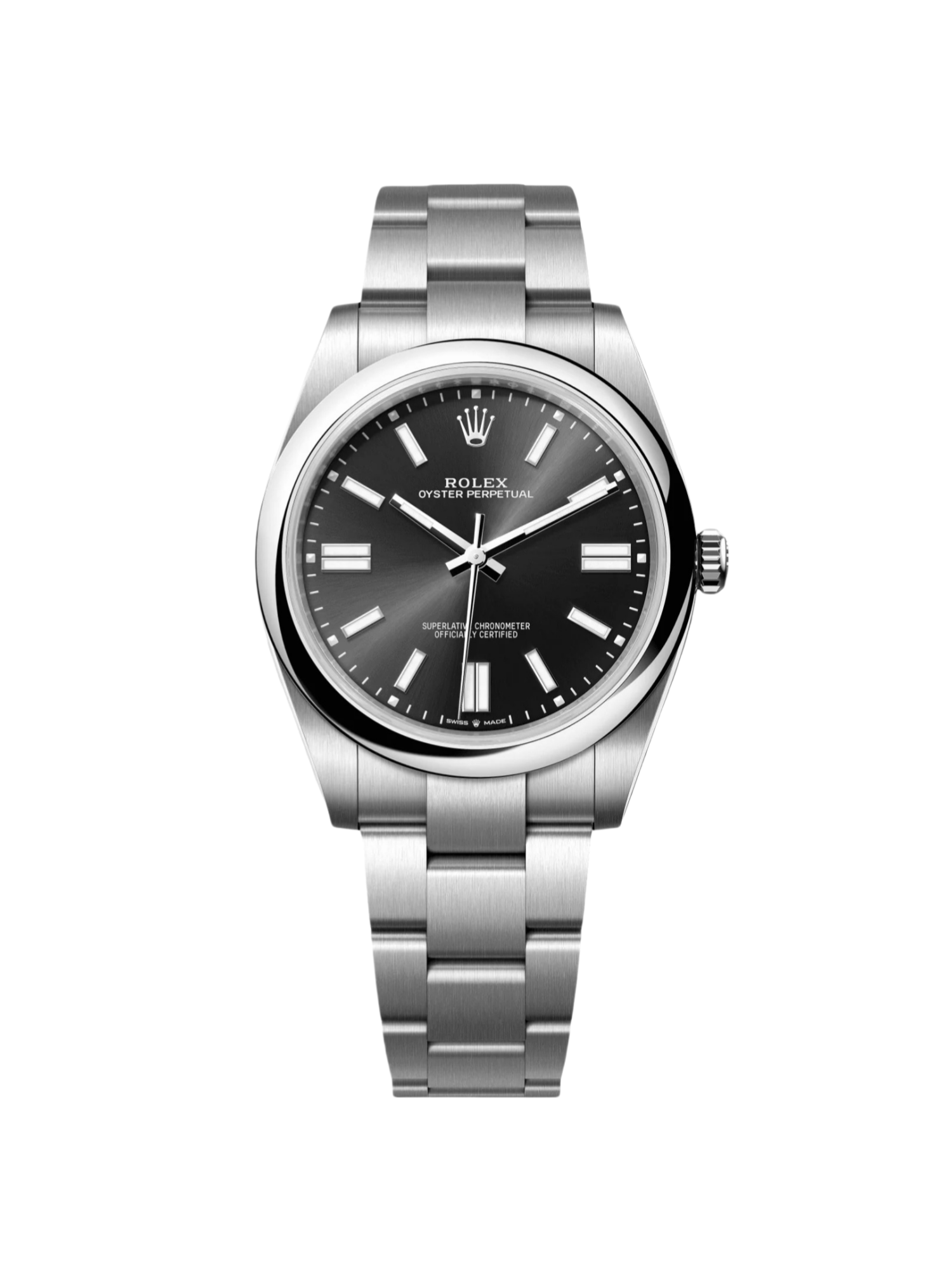【Super Clone】ROLEX  Oyster-Perpetual 41mm 124300-0002 Stainless Steel Black Index Dial Watch