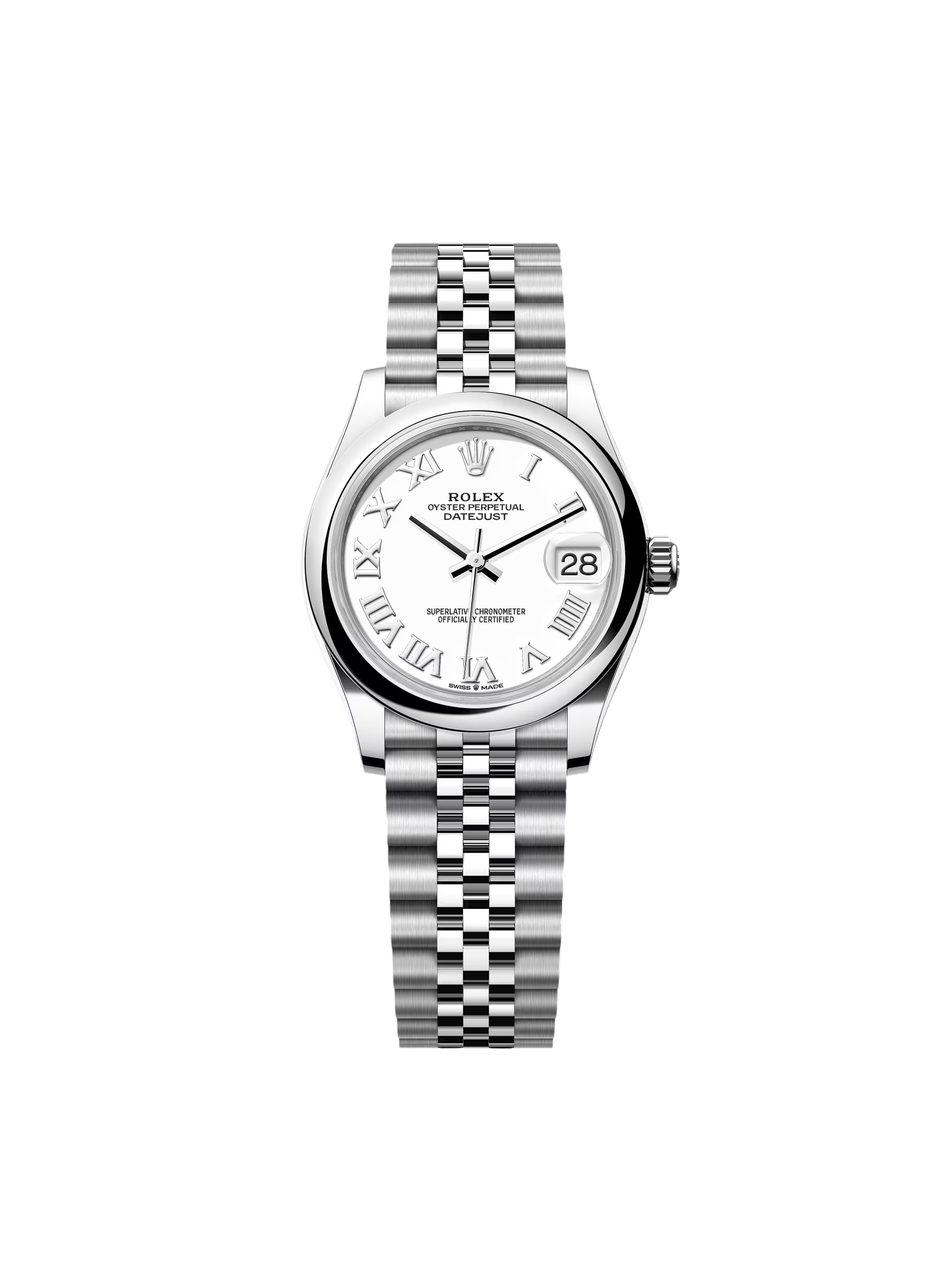 【Super Clone】ROLEX Datejust m278240-0003/0004 31mm White Roman Domed Bezel Oyster Oystersteel