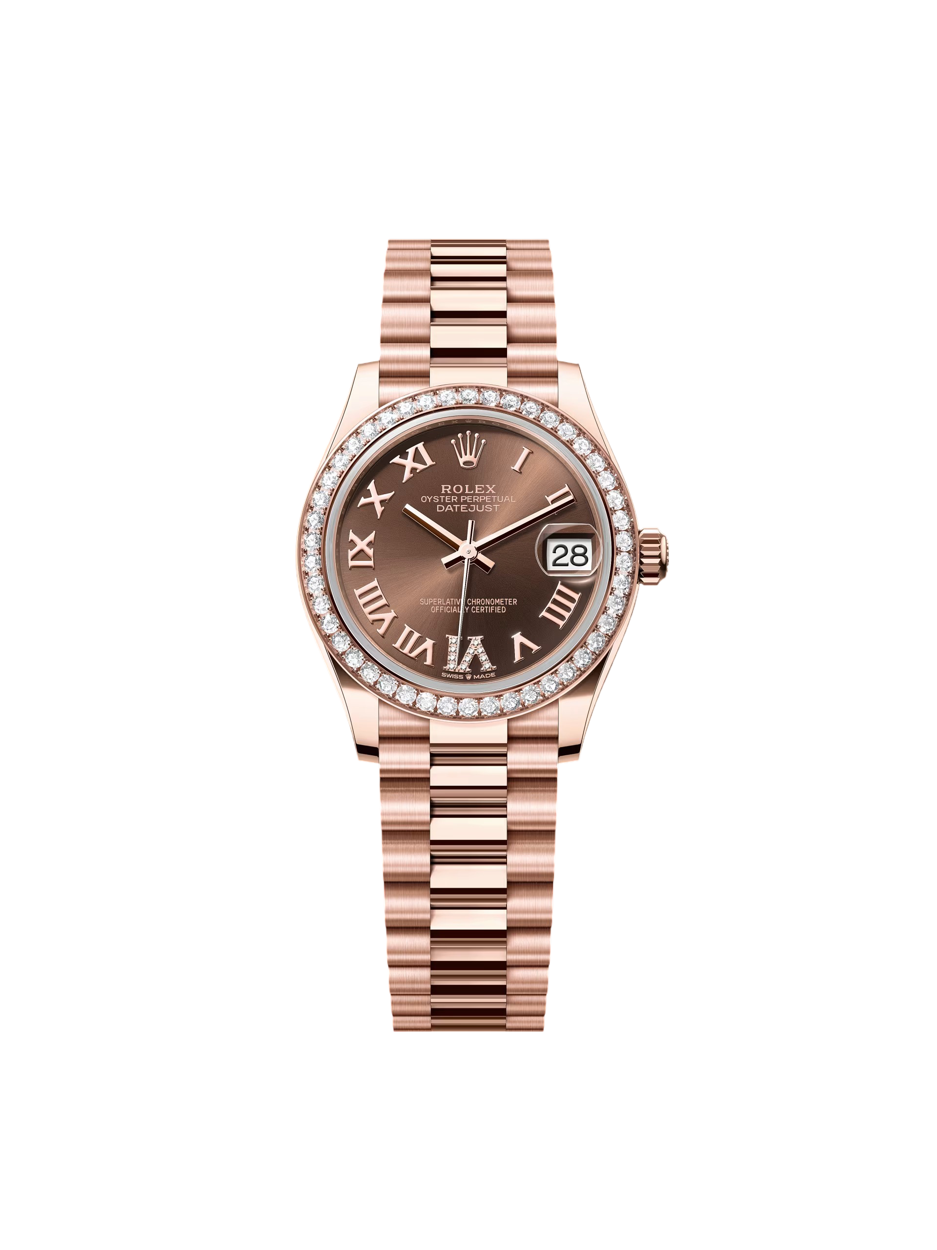 【Super Clone】ROLEX Datejust m278285RBR-0016 Chocolate 31mm Dial