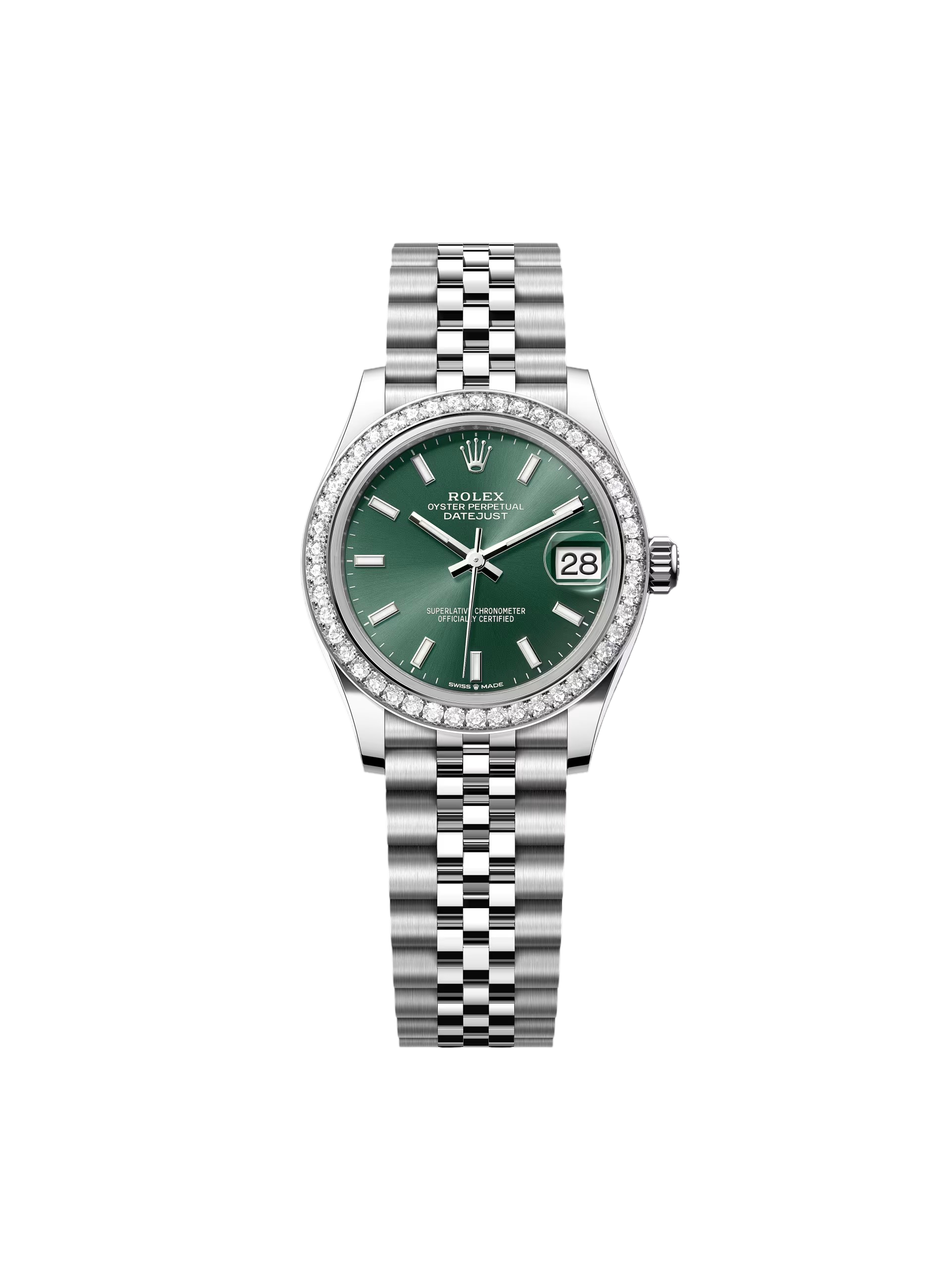 【Super Clone】ROLEX Datejust m278384RBR-0021/0022 Mint Green 31mm Dial Oyster Watch