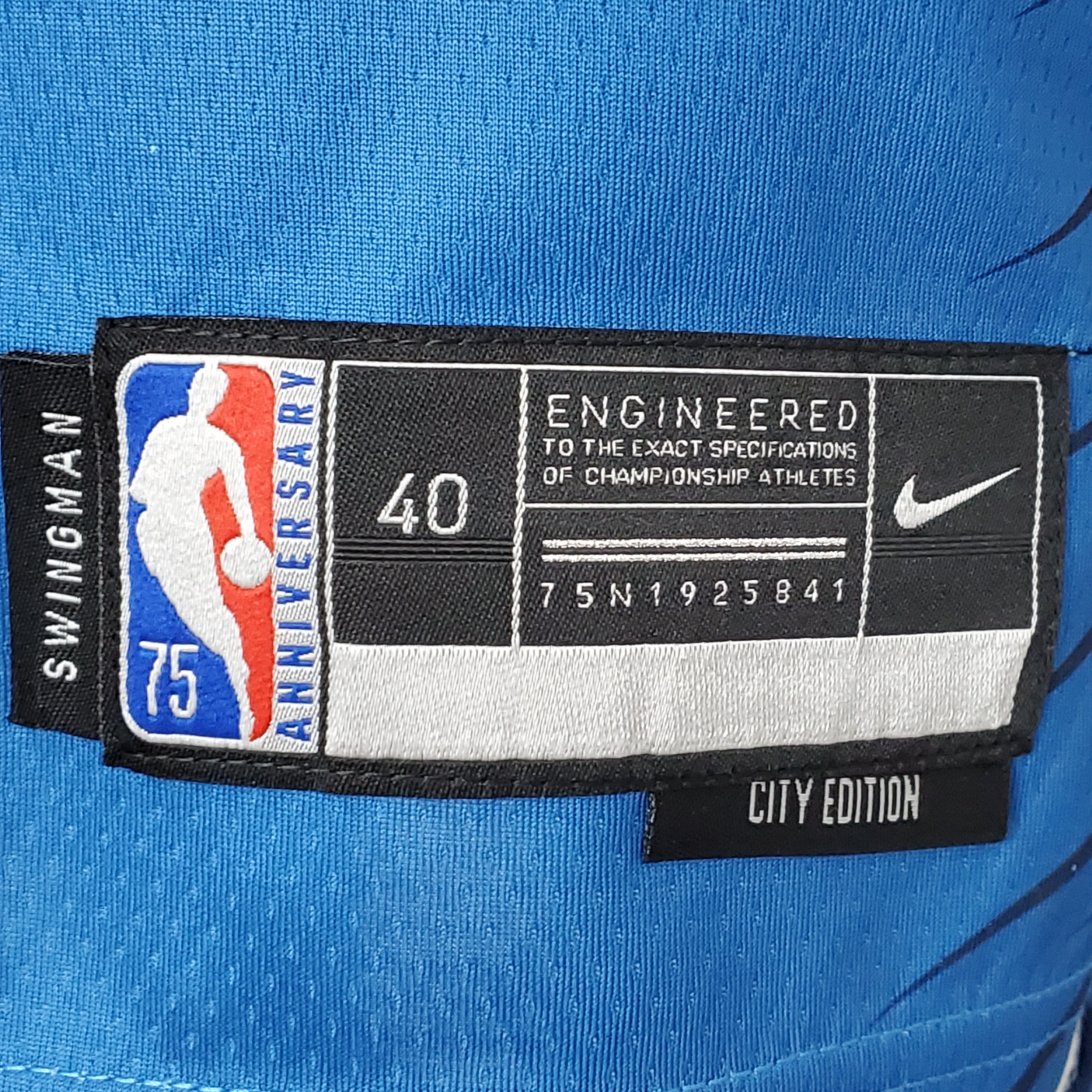Anthony Edwards Minnesota Timberwolves 75th Anniversary 2022 Swingman Jersey Blue