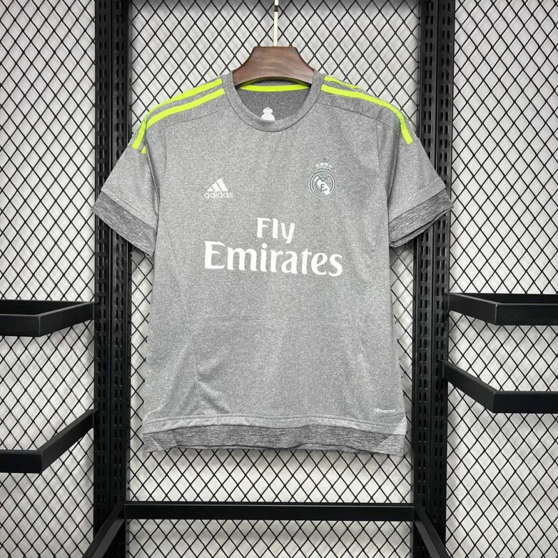 2015-16 Real Madrid Away Retro Jersey Grey
