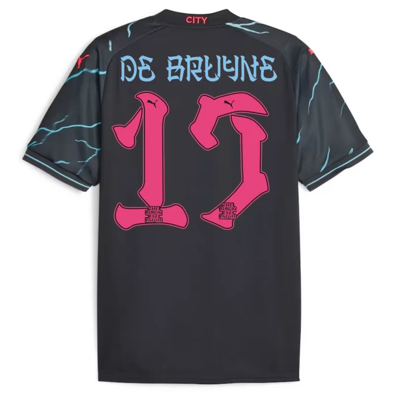 2023/24 Manchester City HAALAND #9 GREALISH #10 DE BRUYNE #17 J.ALVAREZ #19 FODEN #47 Japanese Tour Printing Third Jersey