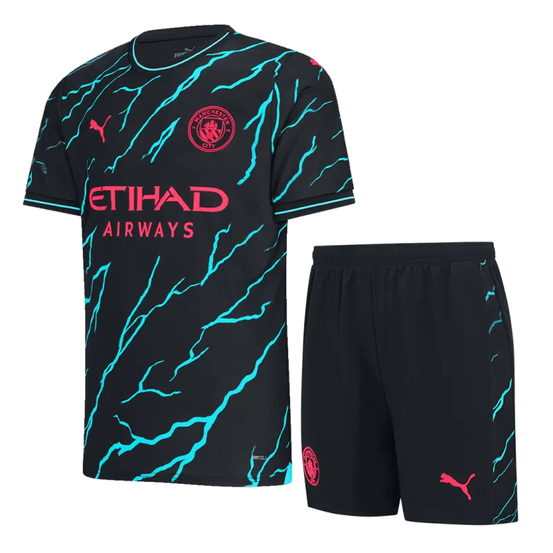 2023/24 Manchester City Third Away Kit Jersey+Shorts