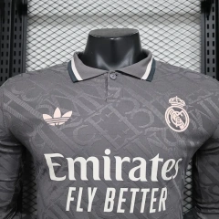 24-25 Real Madrid Third Away Soccer Jersey Long Sleeve