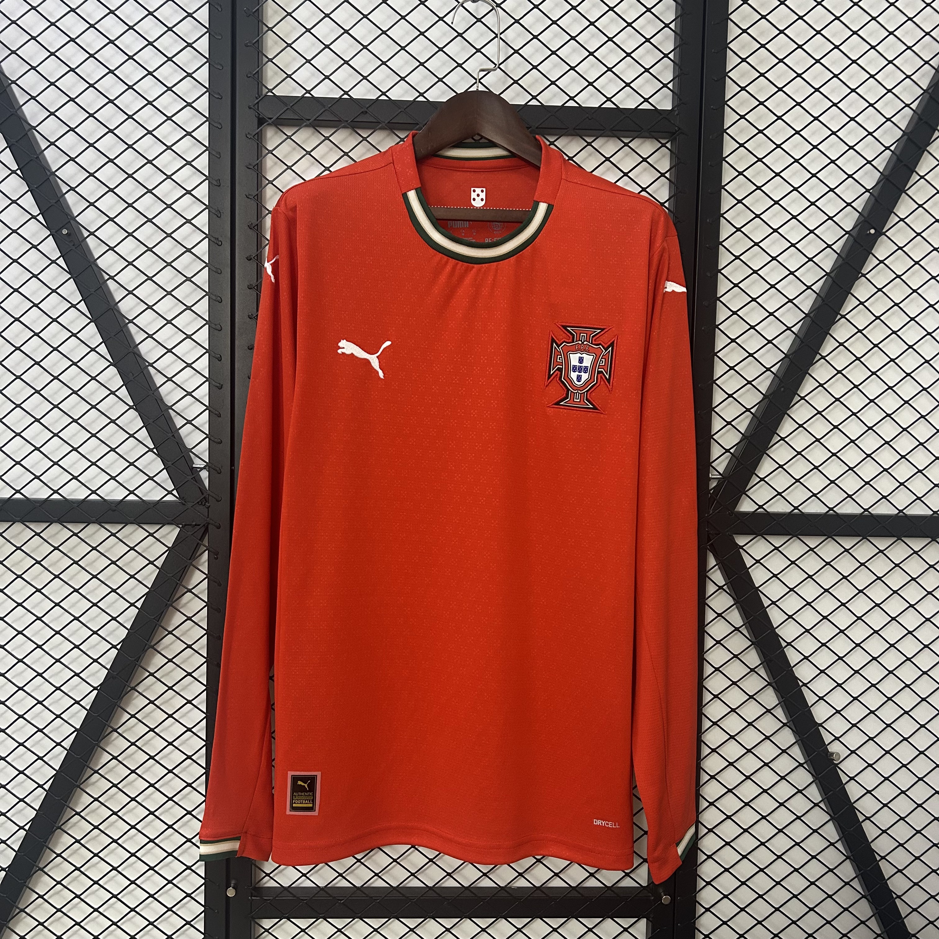 Portugal Euro 2025 Home Long Sleeve Man Jersey