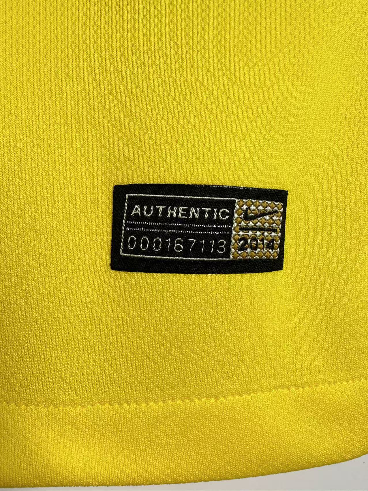 Brazil Home Retro Jersey 2014