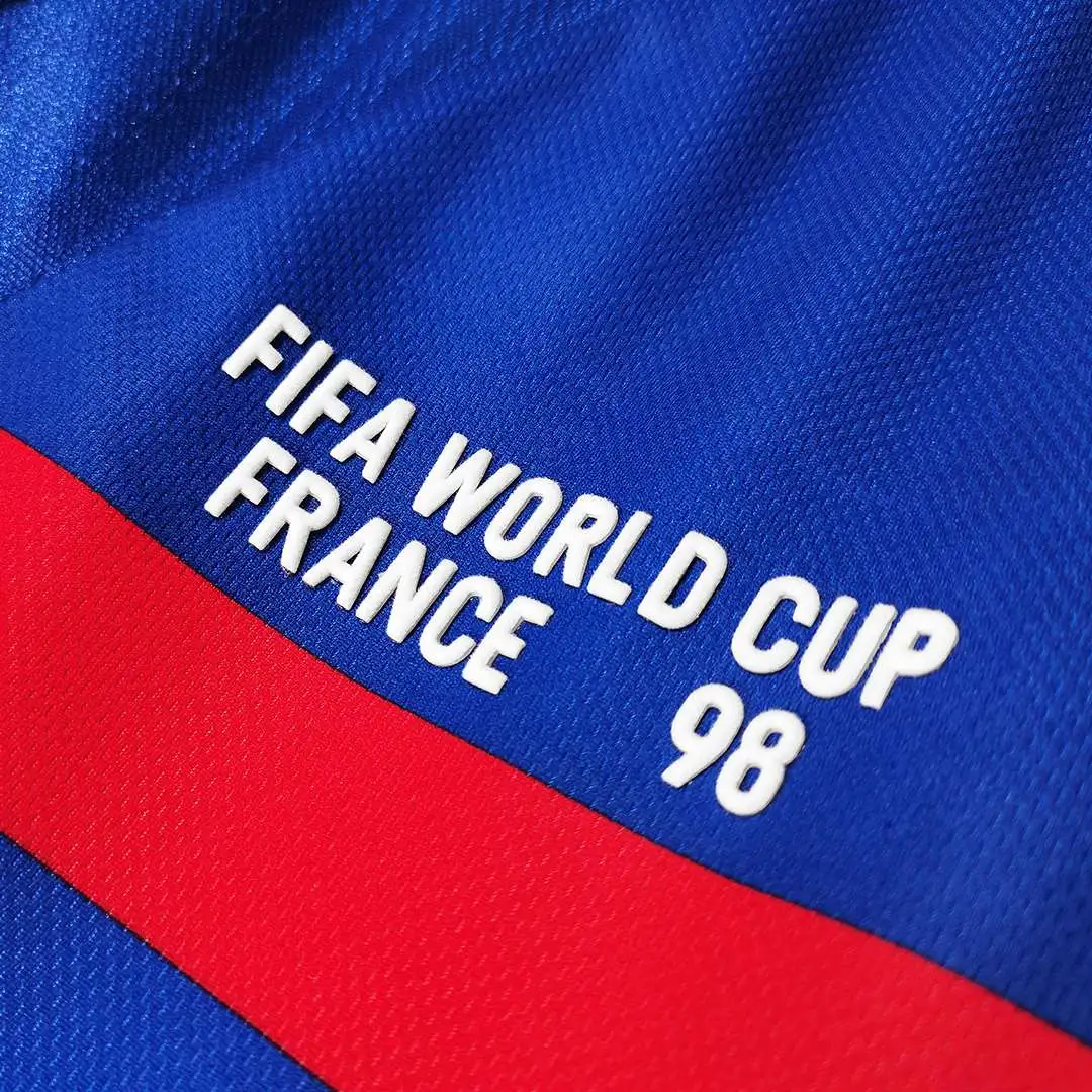 1998 France Retro Jersey Long Sleeve World Cup