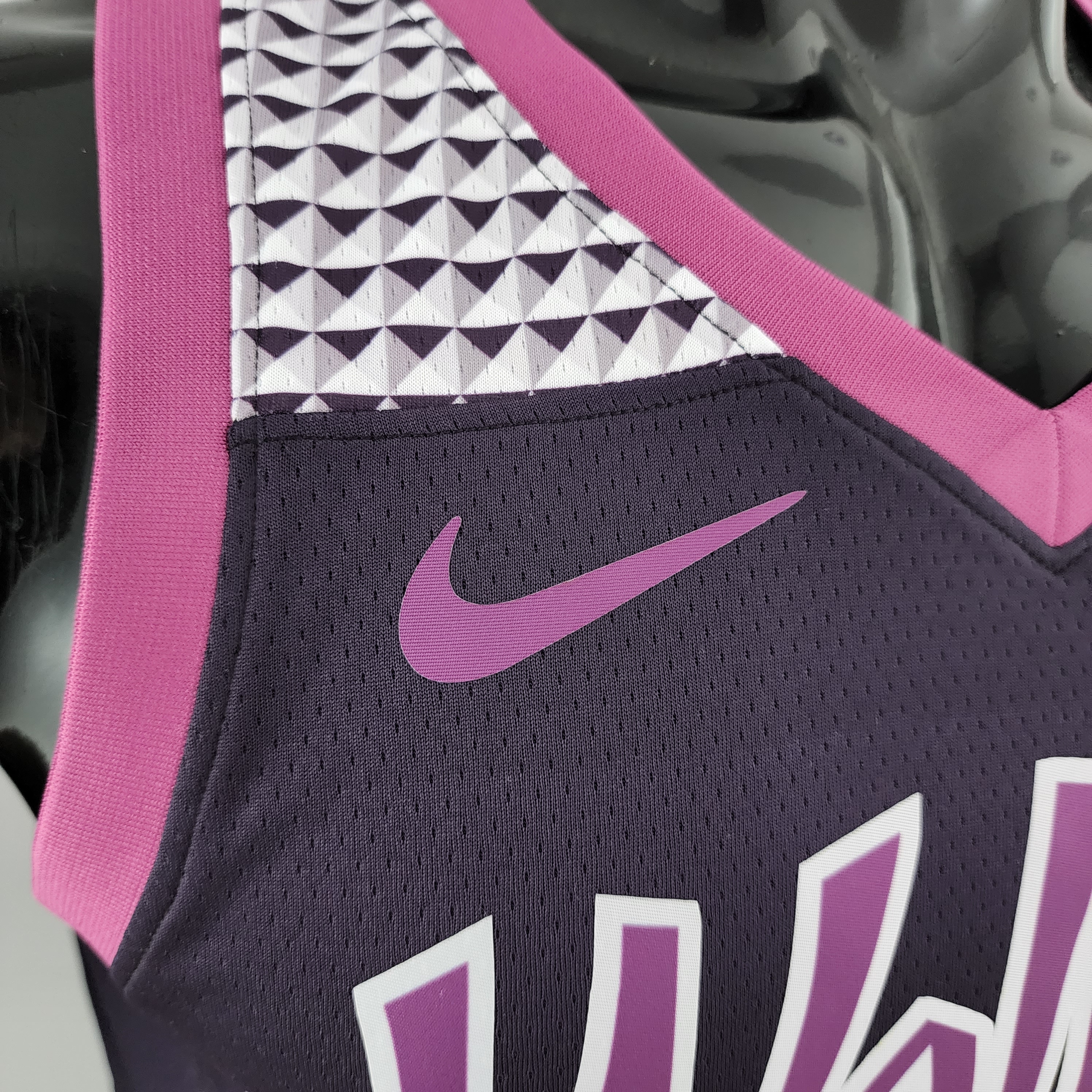 Karl-Anthony Towns Minnesota Timberwolves Swingman Jersey Black and Purple