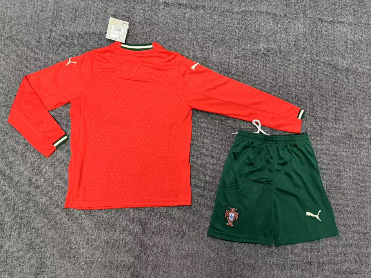 Portugal 2025 Home Long Sleeve Kids Suit