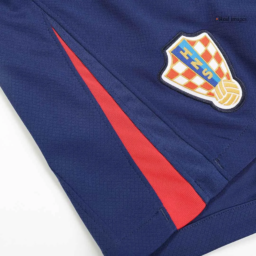 Men's Croatia Away Kit(Jersey+Shorts) Euro 2024
