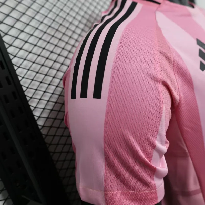 Inter Miami CF Home Pink Soccer Jersey Player Version Shirt 2025-26