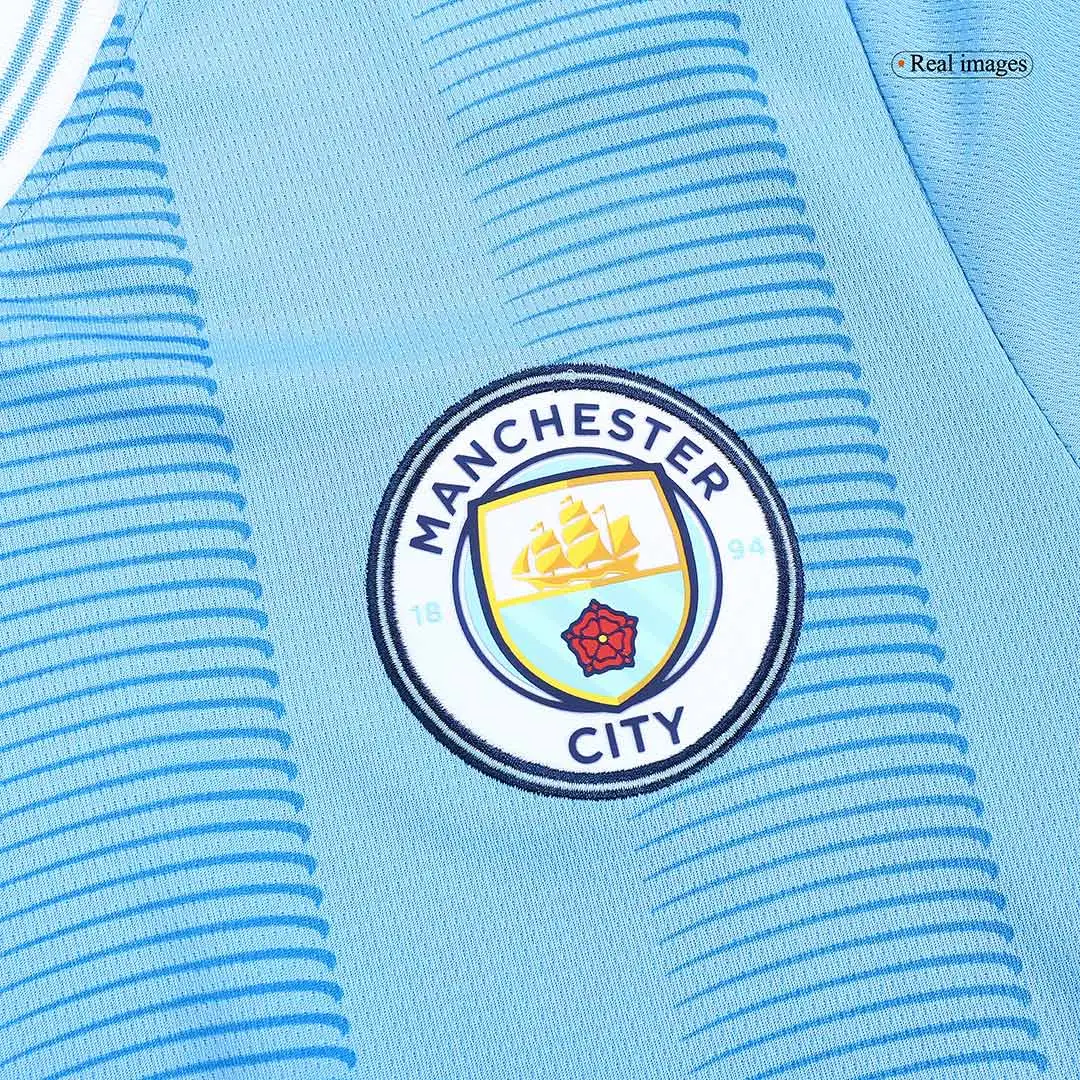 2023/24 Manchester City Home Whole Kit(Jersey+Shorts+Socks)