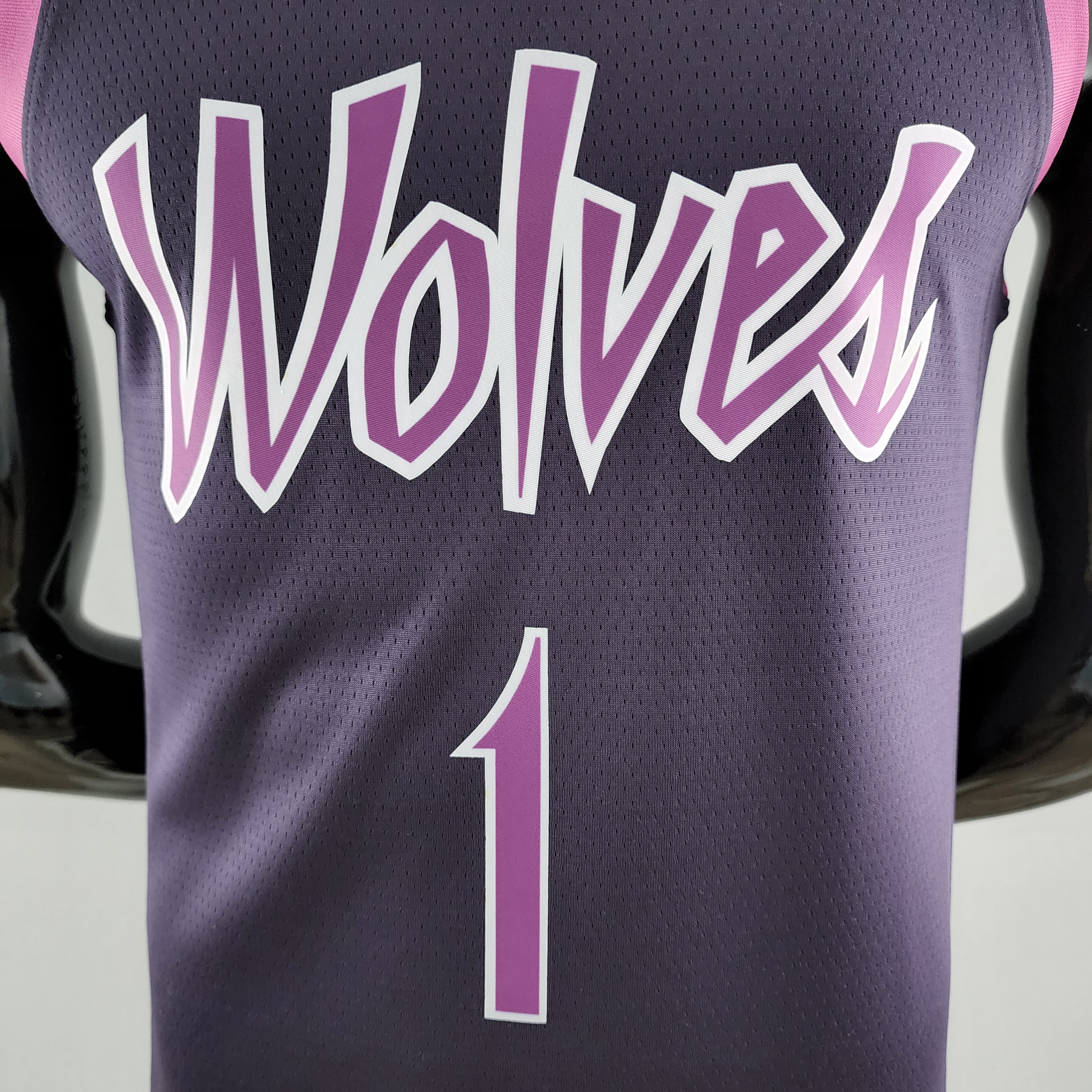 Anthony Edwards Minnesota Timberwolves Swingman Jersey Black and Purple