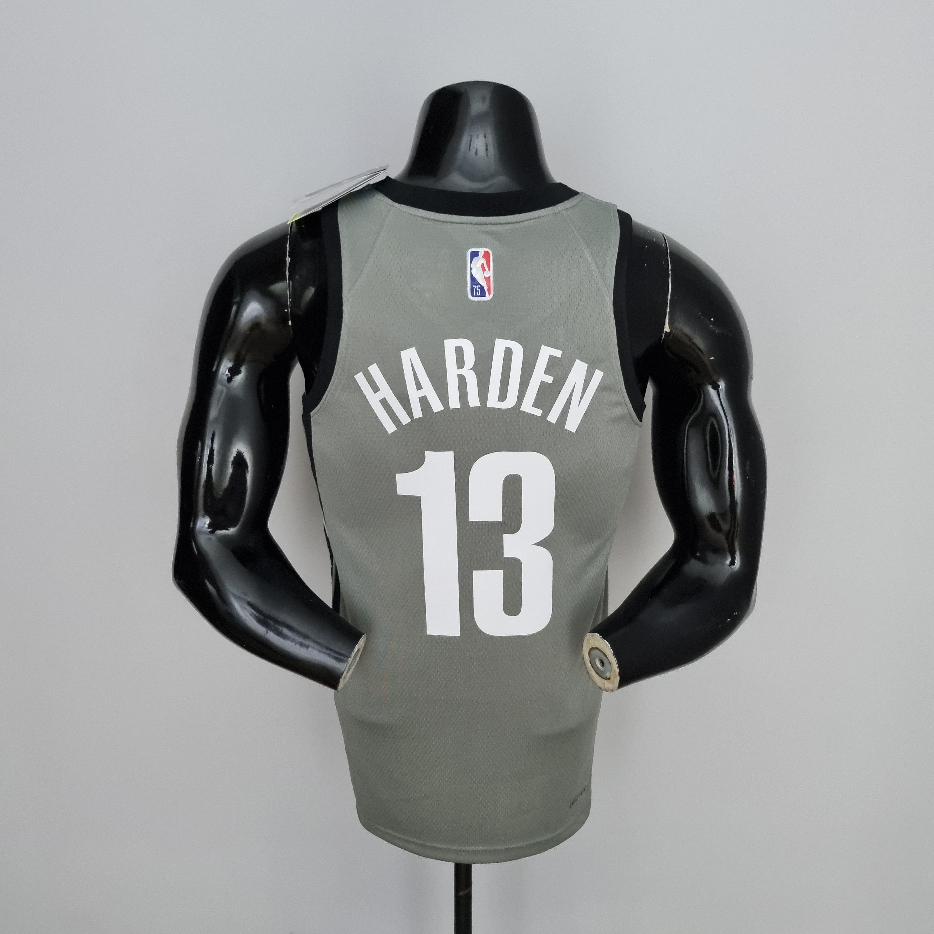 James Harden Brooklyn Nets 75th Anniversary Swingman Jersey Gray