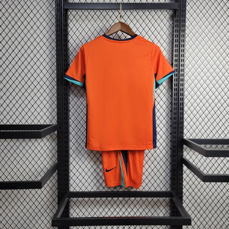 Netherlands Euro 2024 Home Kids Suit