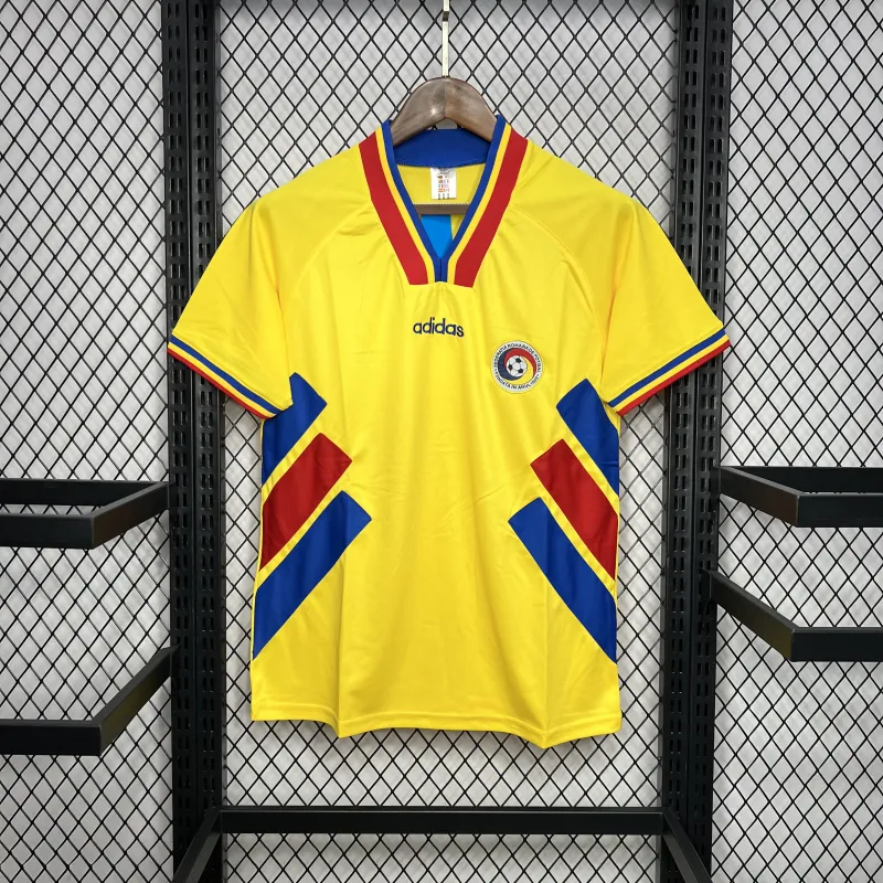 1994 Romania Home Football Retro Jersey