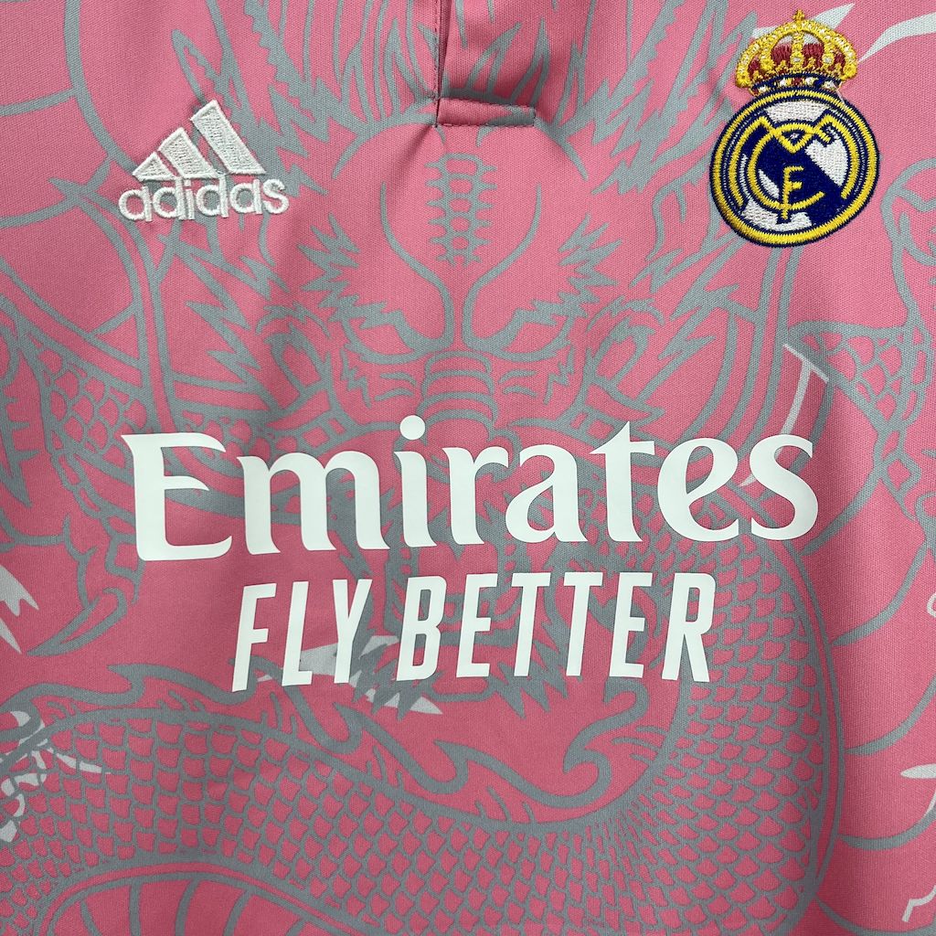 23-24 Real Madrid Pink Dragon Fan Special Edition Kid Kit football jersey