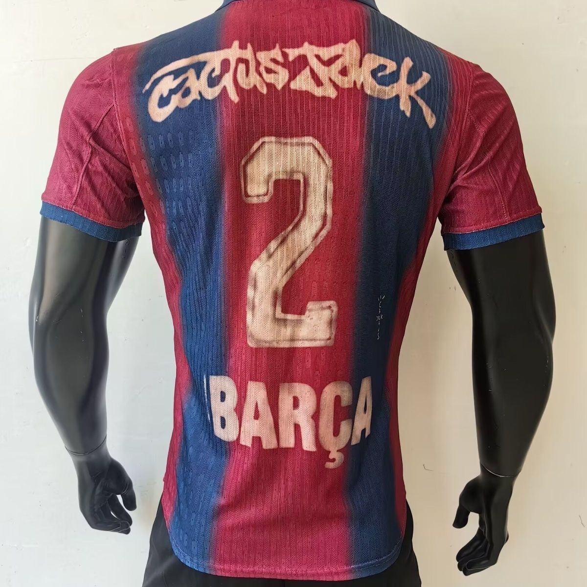 Barcelona X Travis Scott Home Shirt Player Version Soccer Jersey 25-26 Non-Customize （Custom numbers are not supported）