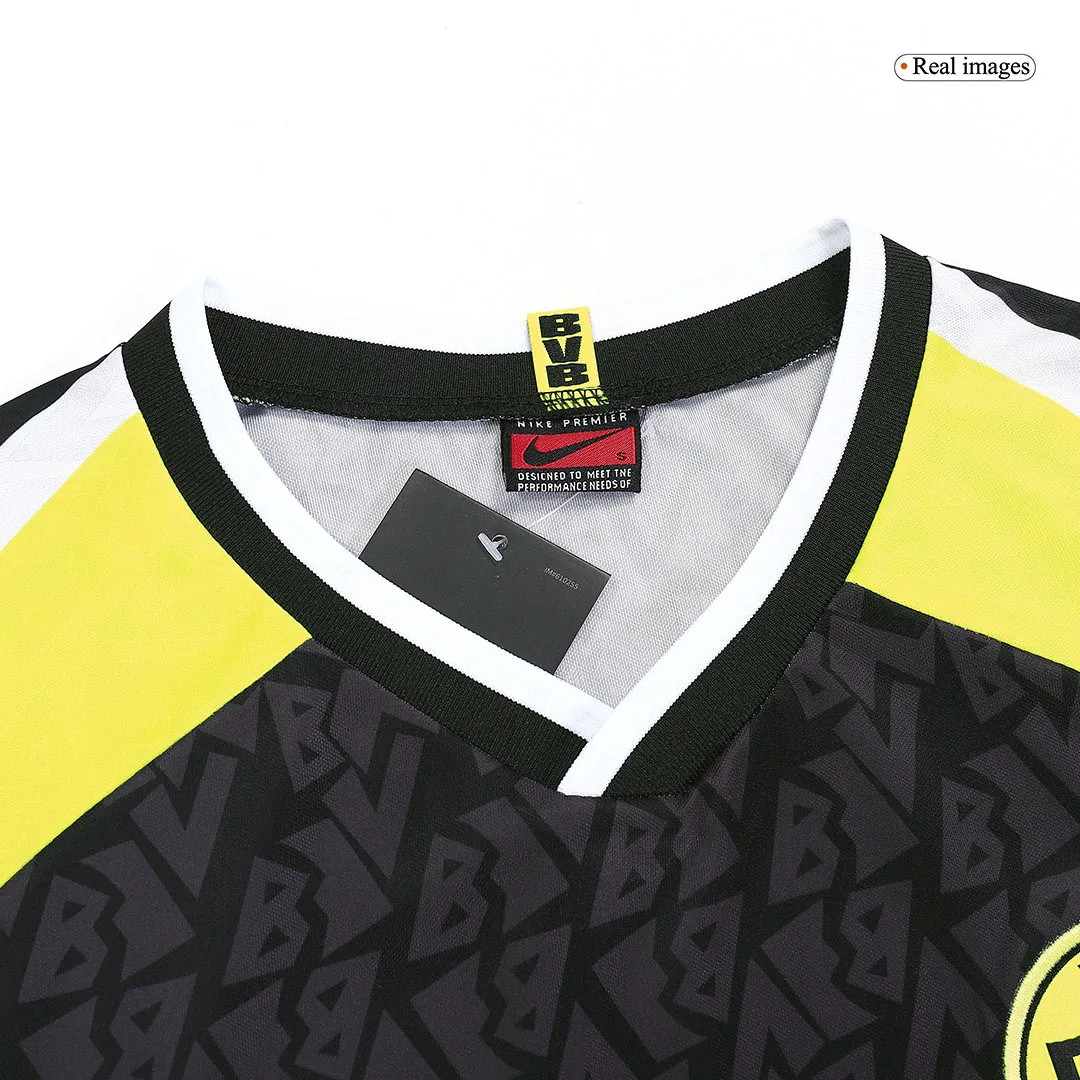 95-96 Borussia Dortmund Retro Away Long Sleeve Jersey