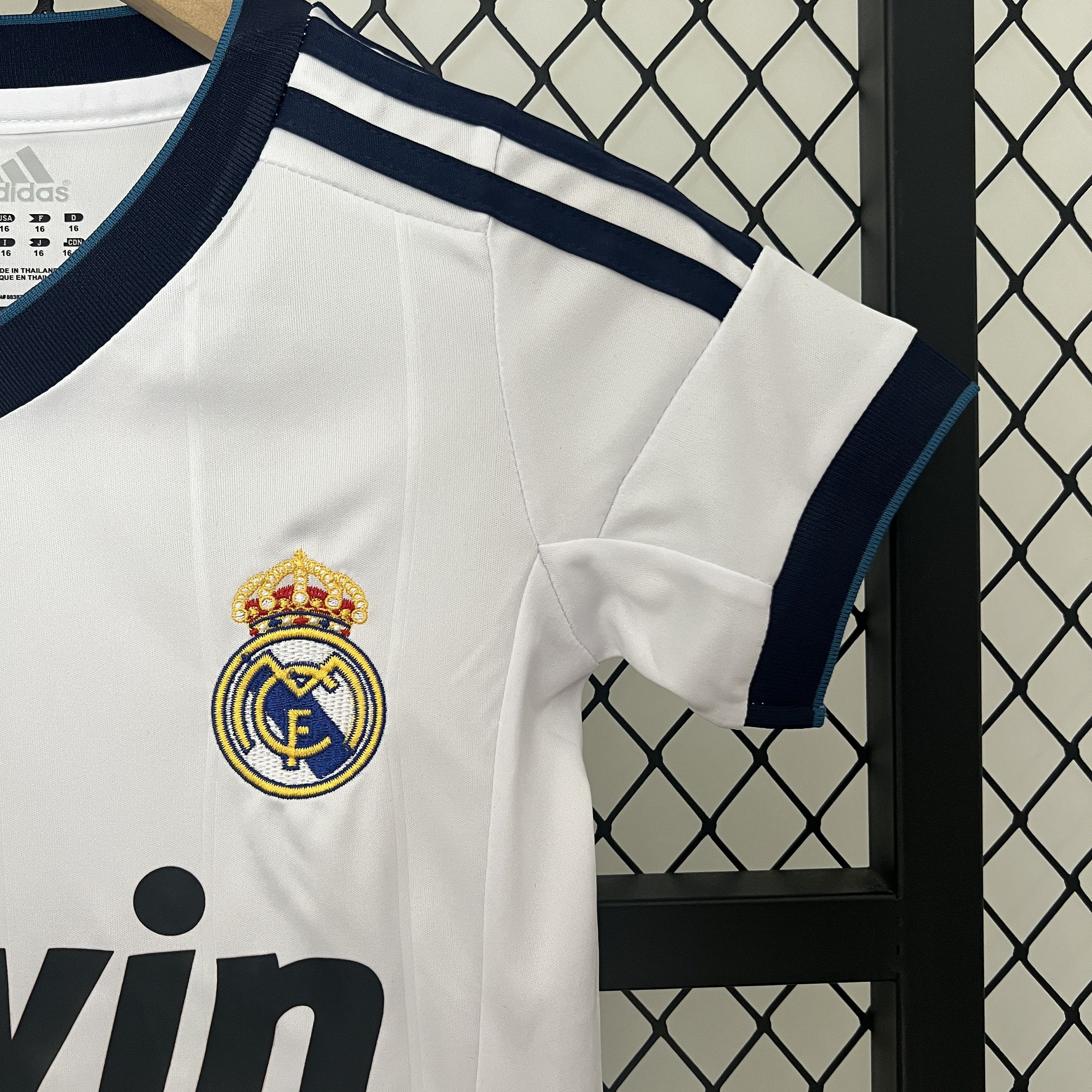 Real Madrid 12-13 Home Retro Kid Kits White Jersey