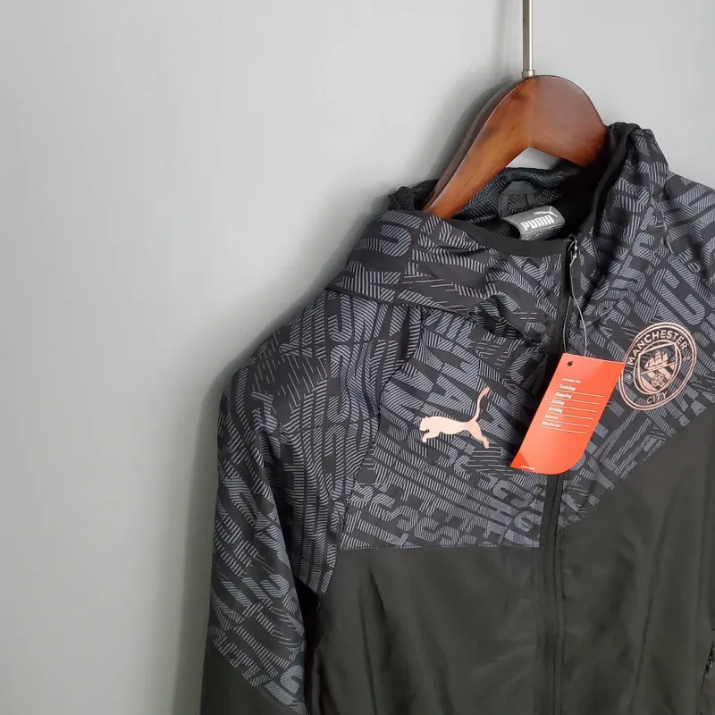 Manchester City Jersey Windbreaker Black  2021/2022