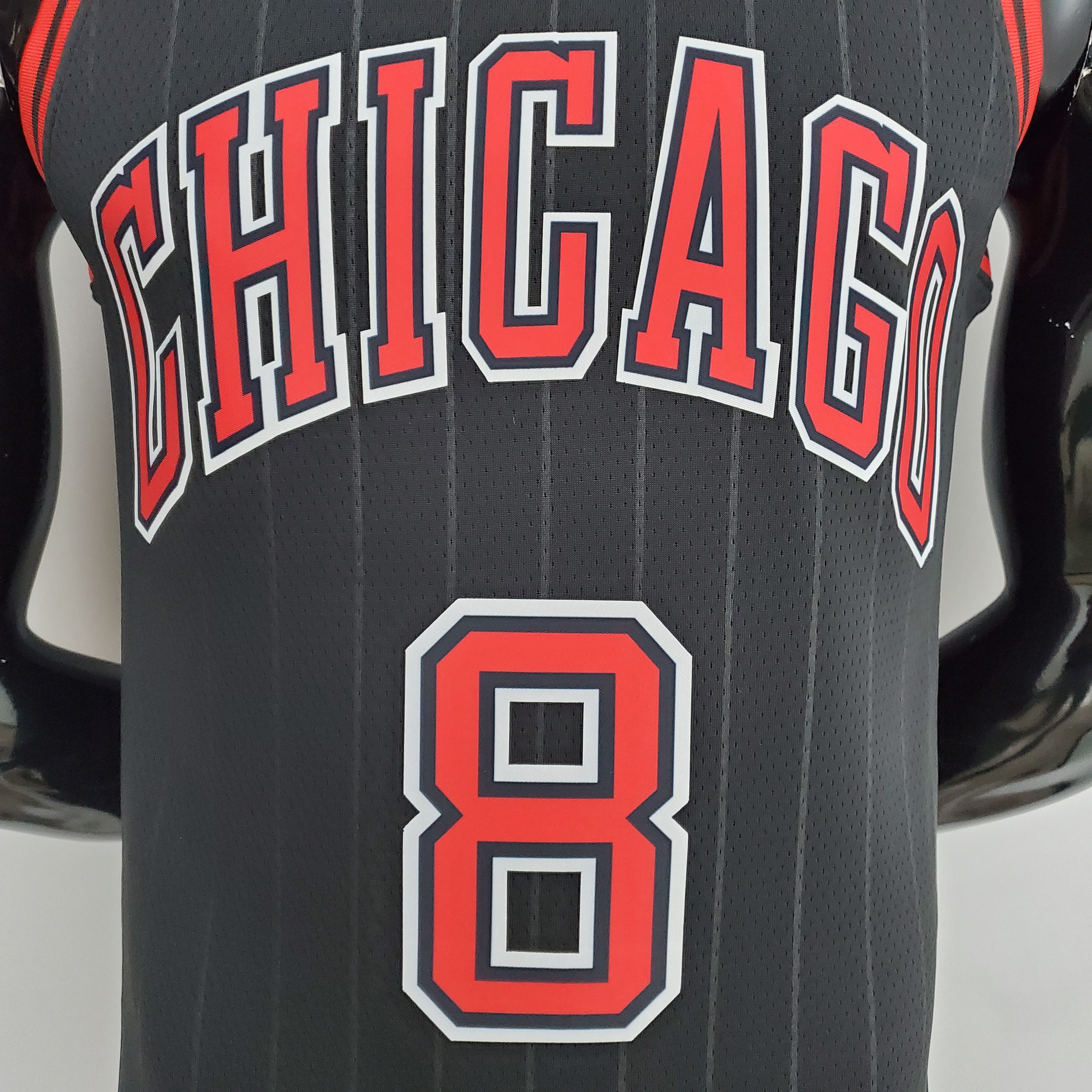 Zach LaVine Chicago Bulls 75th Anniversary Swingman Jersey Flyers Black
