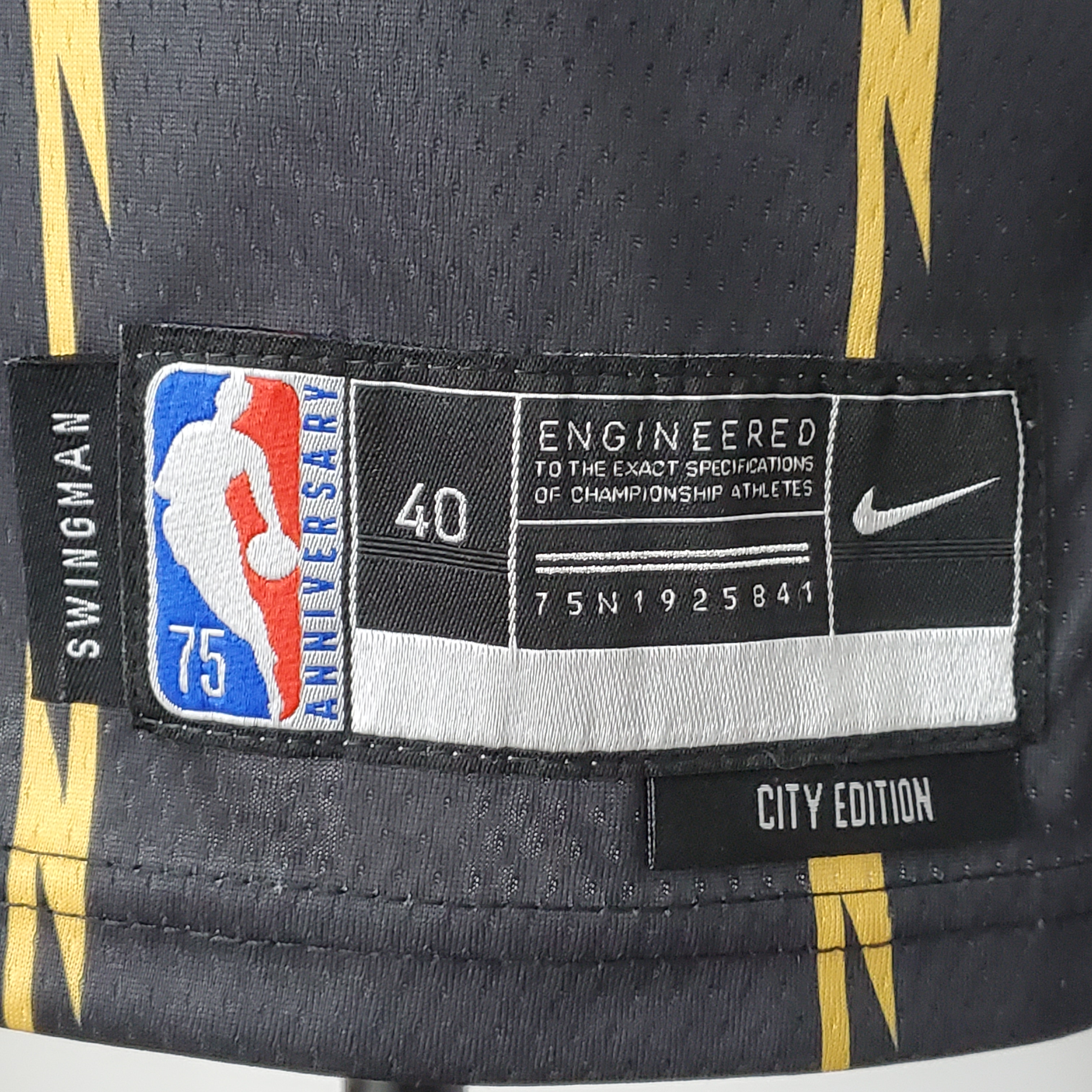 Pascal Siakam Toronto Raptors 2022 City Edition Swingman Jersey Black Gold