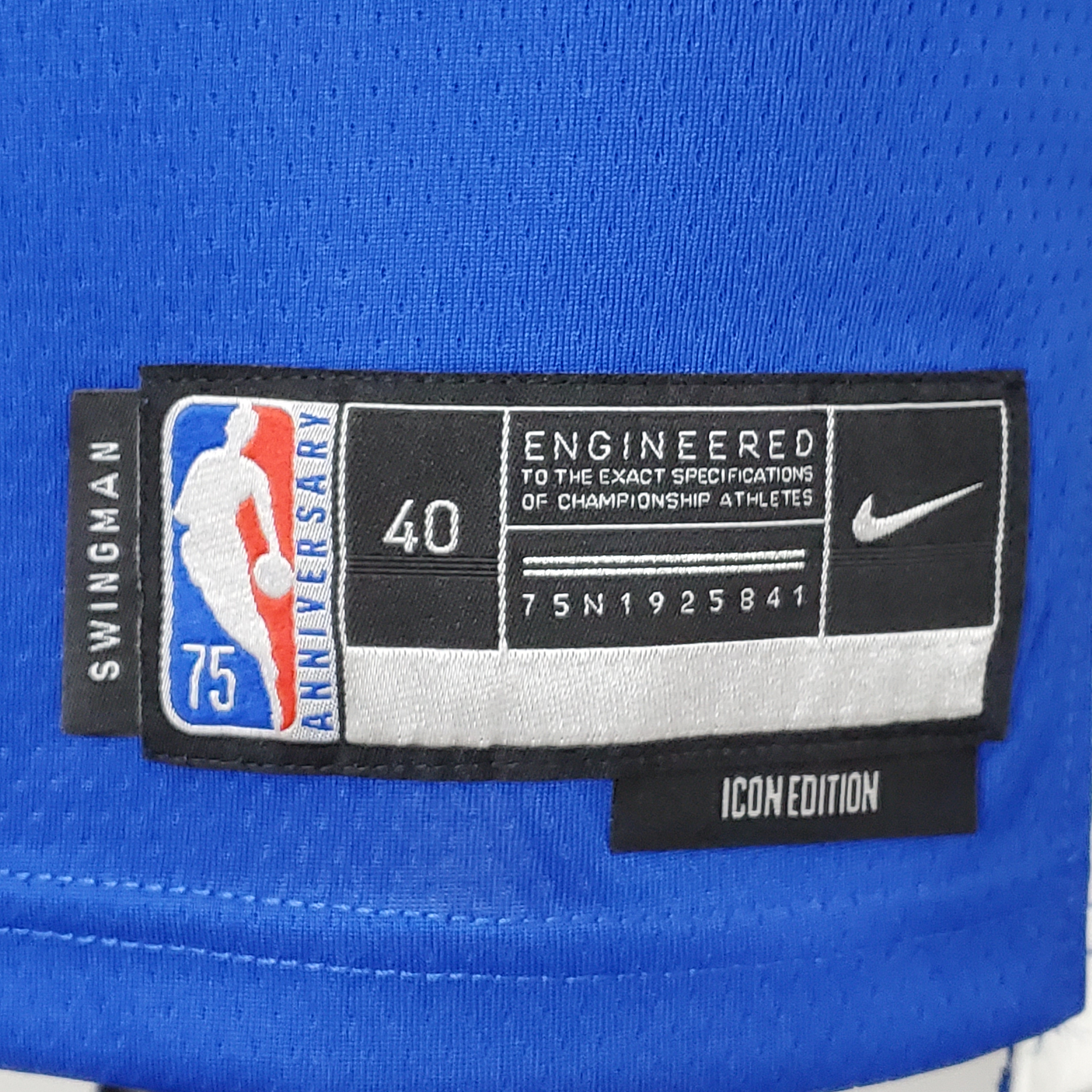 Stephen Curry Golden State Warriors 75th Anniversary Swingman Jersey Mexico Edition Blue