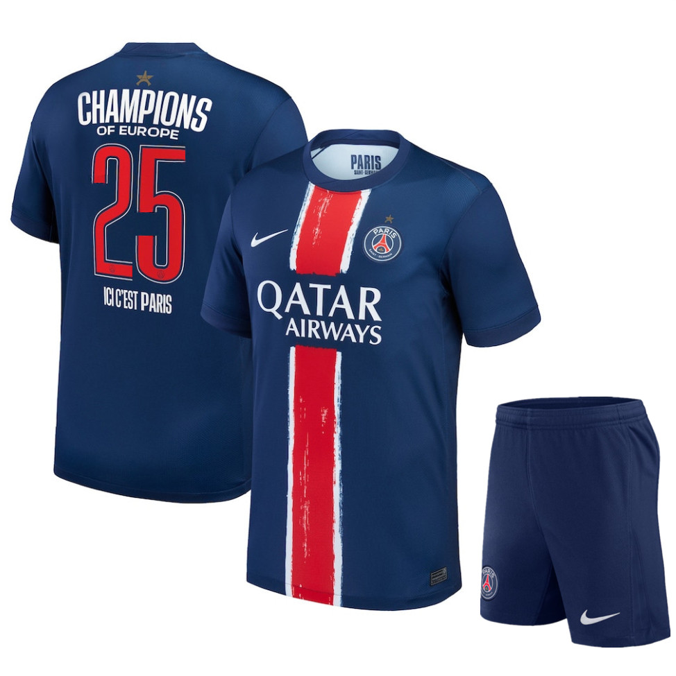 Paris Saint Germain Home UCL Champions Kids Suit 24-25