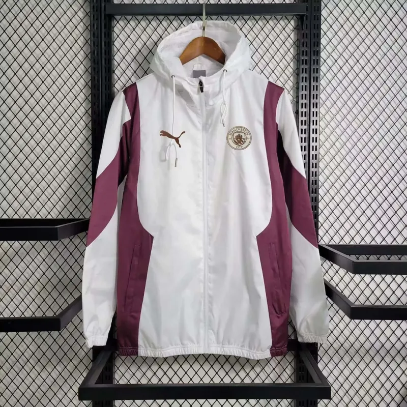 Manchester City Jersey Windbreaker White and purple 2023/2024