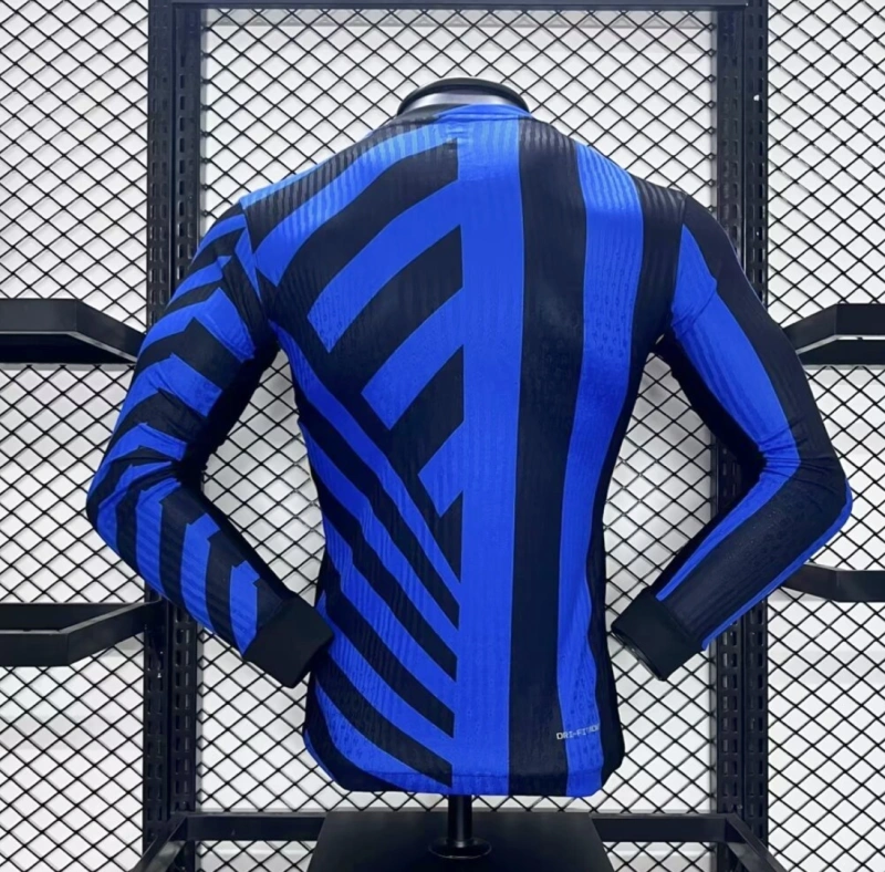24-25 Inter Milan Home Long Sleeve Kit Player Version Shirt Soccer Jersey