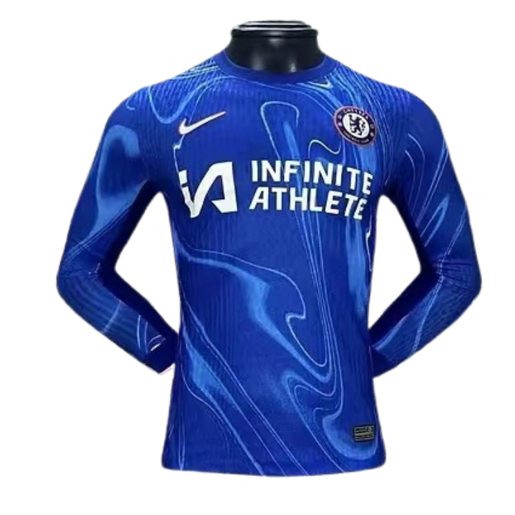 2024-25 Chelsea Club Home Player Version Long Sleeve Football Shirt