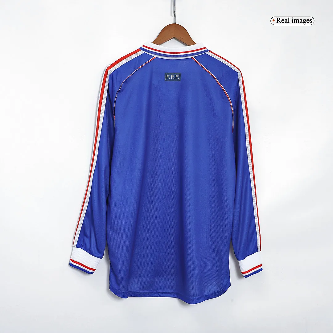 1998 France Retro Jersey Long Sleeve World Cup