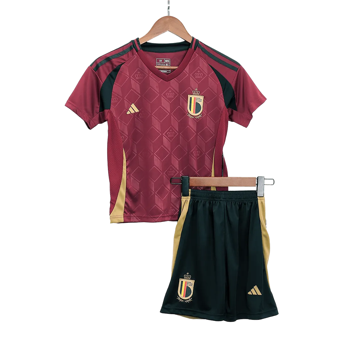Kids Belgium Home Jersey Kit Euro 2024