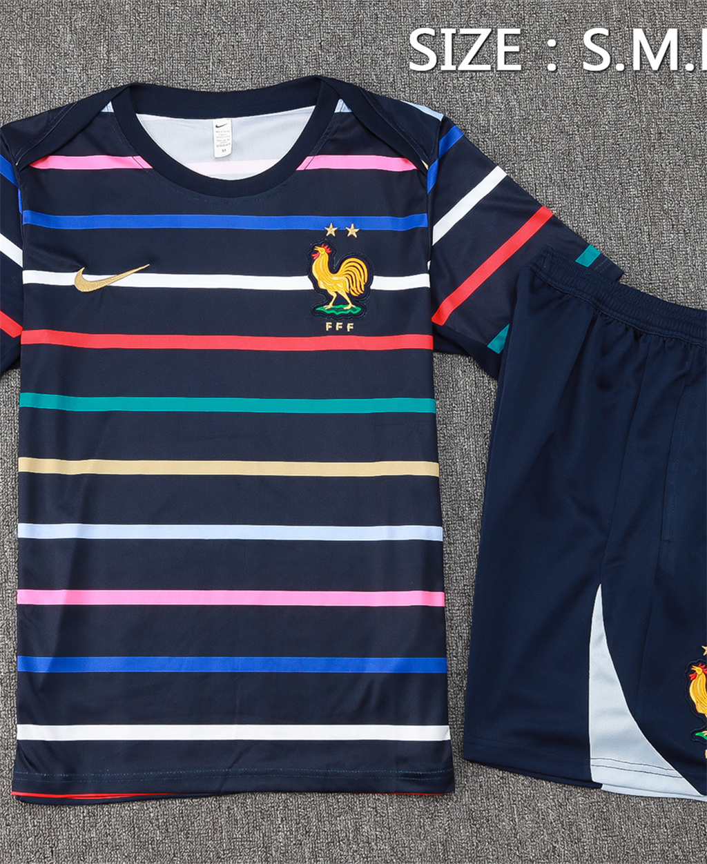 France Training Short Sleeve Suit 24/25