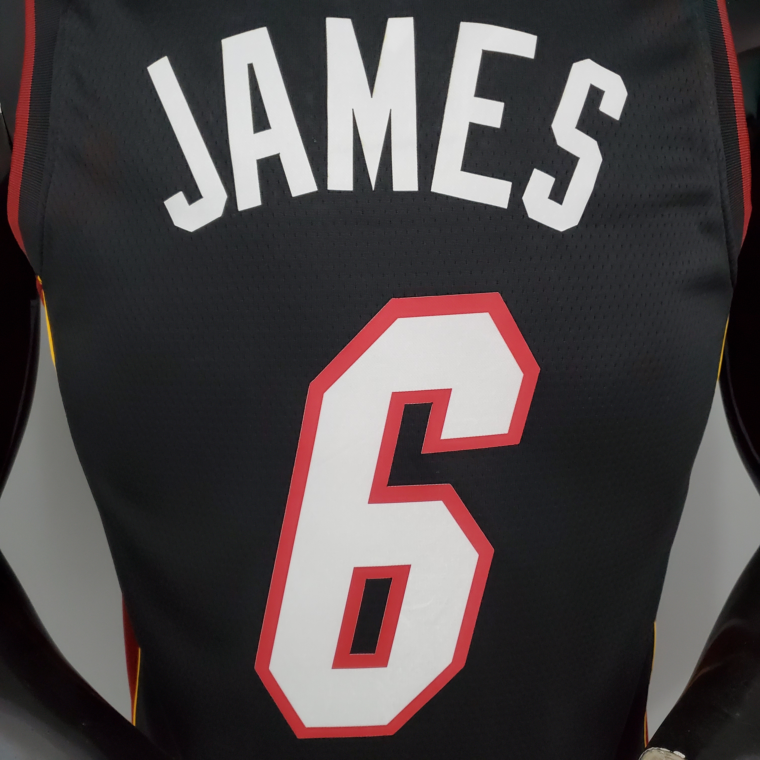 LeBron James Miami Heat Swingman Jersey Black