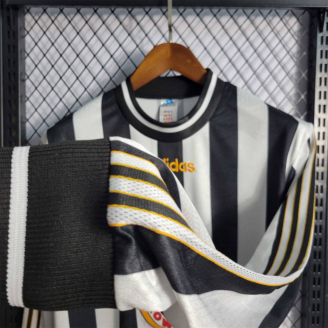 Adidas Newcastle United Retro Home Long Sleeve Football Jersey 97-99