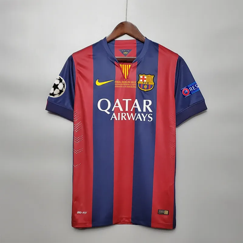 Barcelona Messi #10 Neymar Jr #11 Retro Home Jersey 14/15