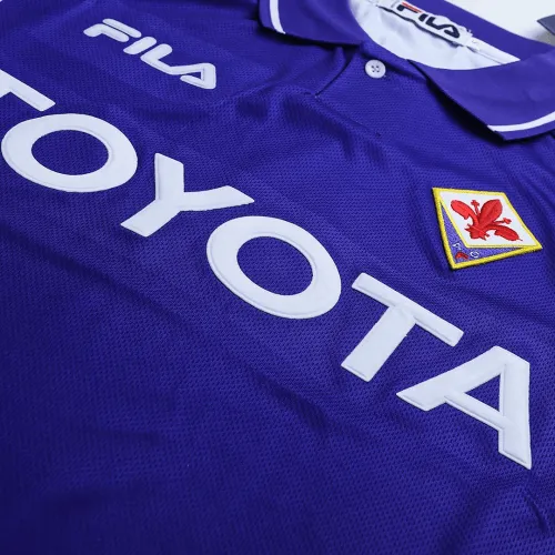 Fiorentina BATISTUTA #9 RUI COSTA #10    1999/00 Retro Jersey Home