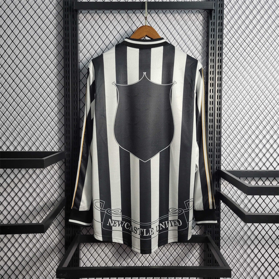 Adidas Newcastle United Retro Home Long Sleeve Football Jersey 97-99