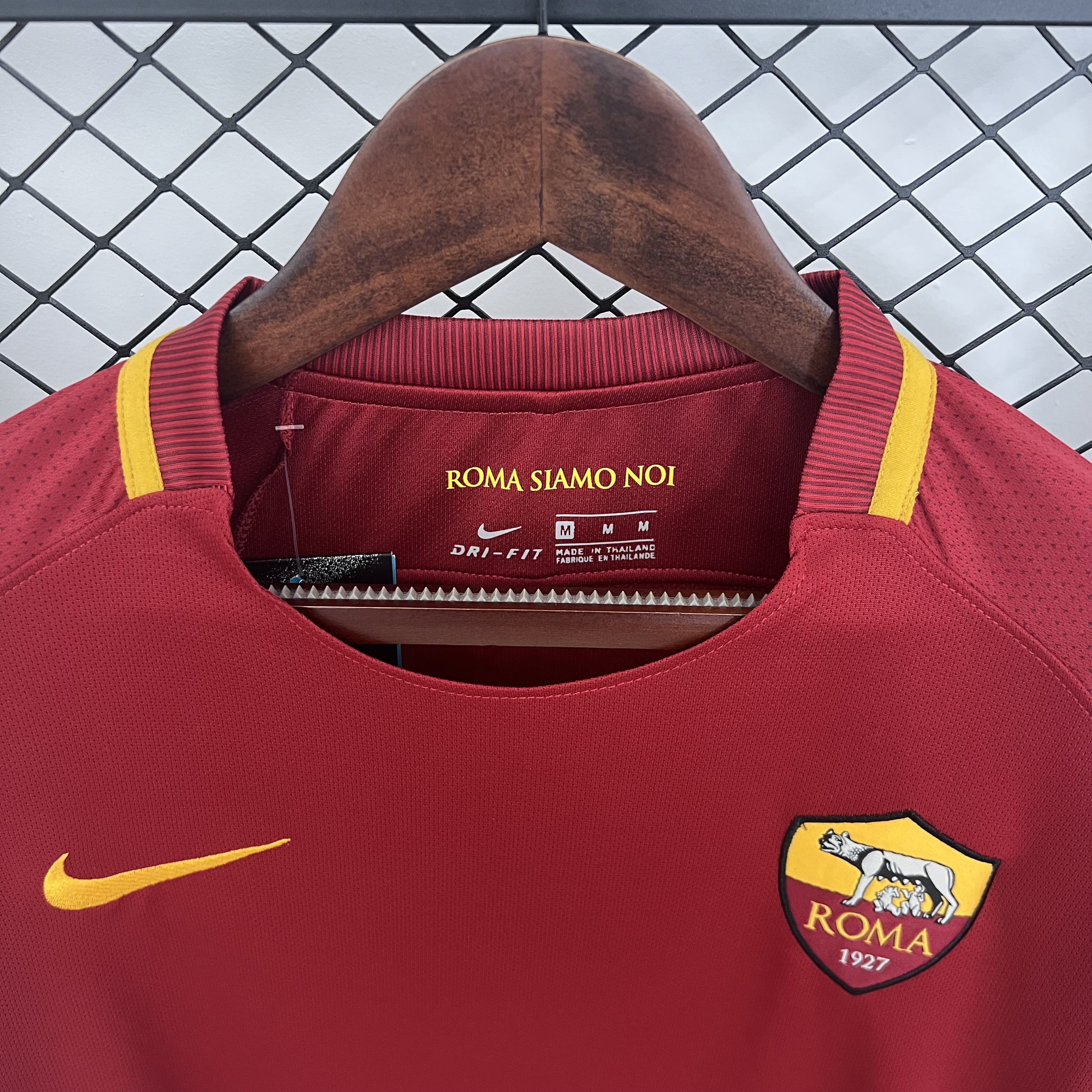 AS Roma Home Long Sleeve Retro Jersey 2017/18
