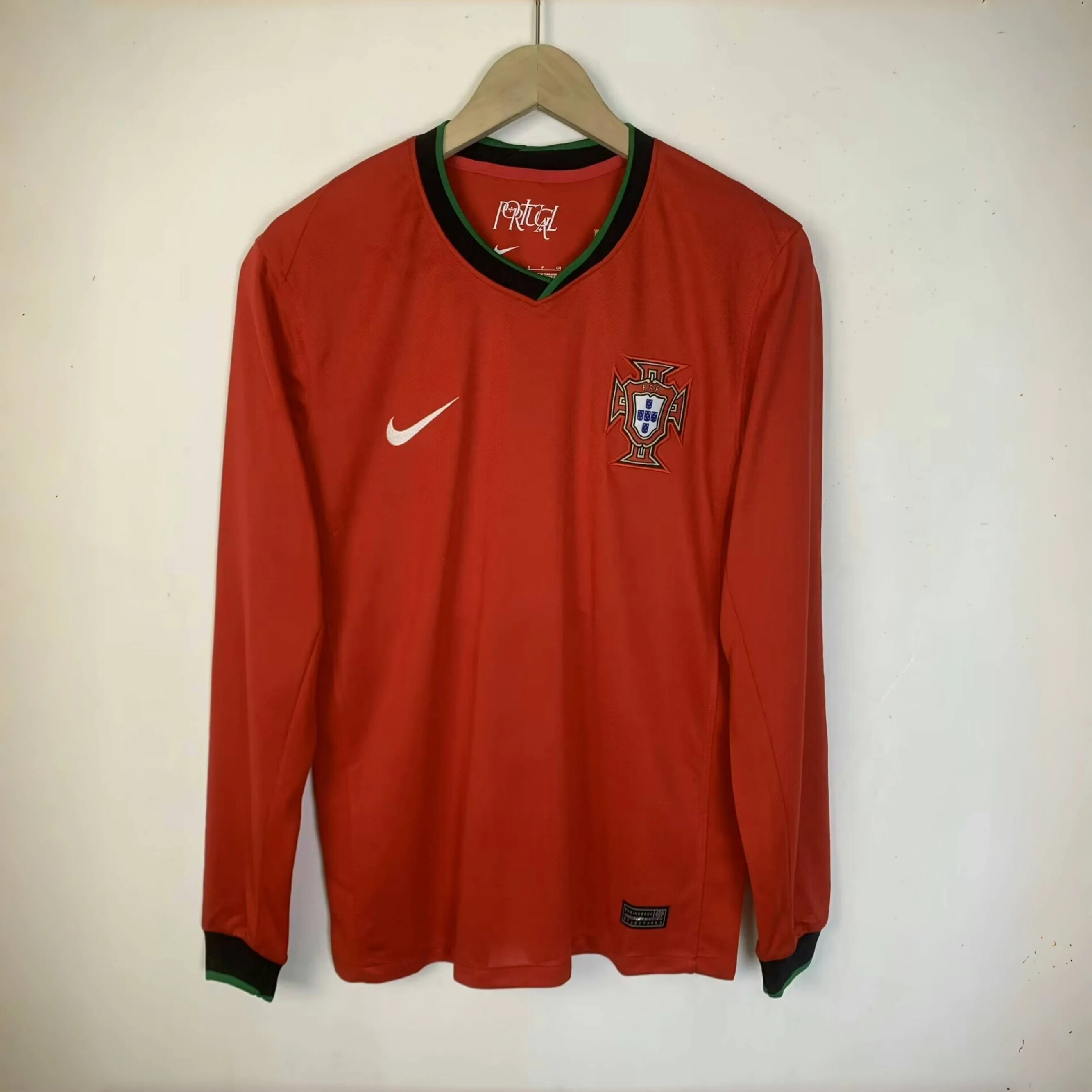 2024 Portugal Home Long Sleeve Jersey Euro