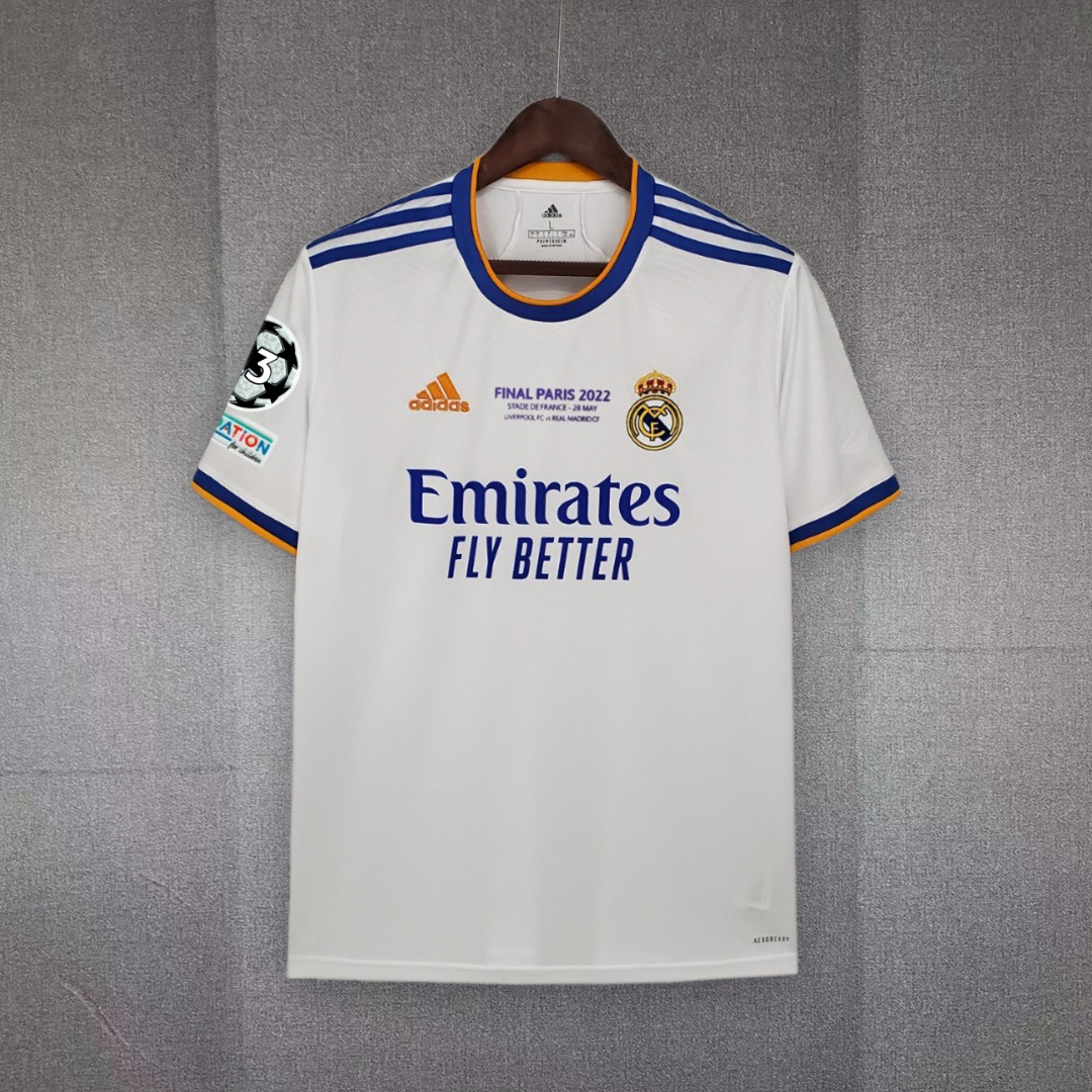 Real Madrid Home Soccer Jersey Retro Shirt 21-22