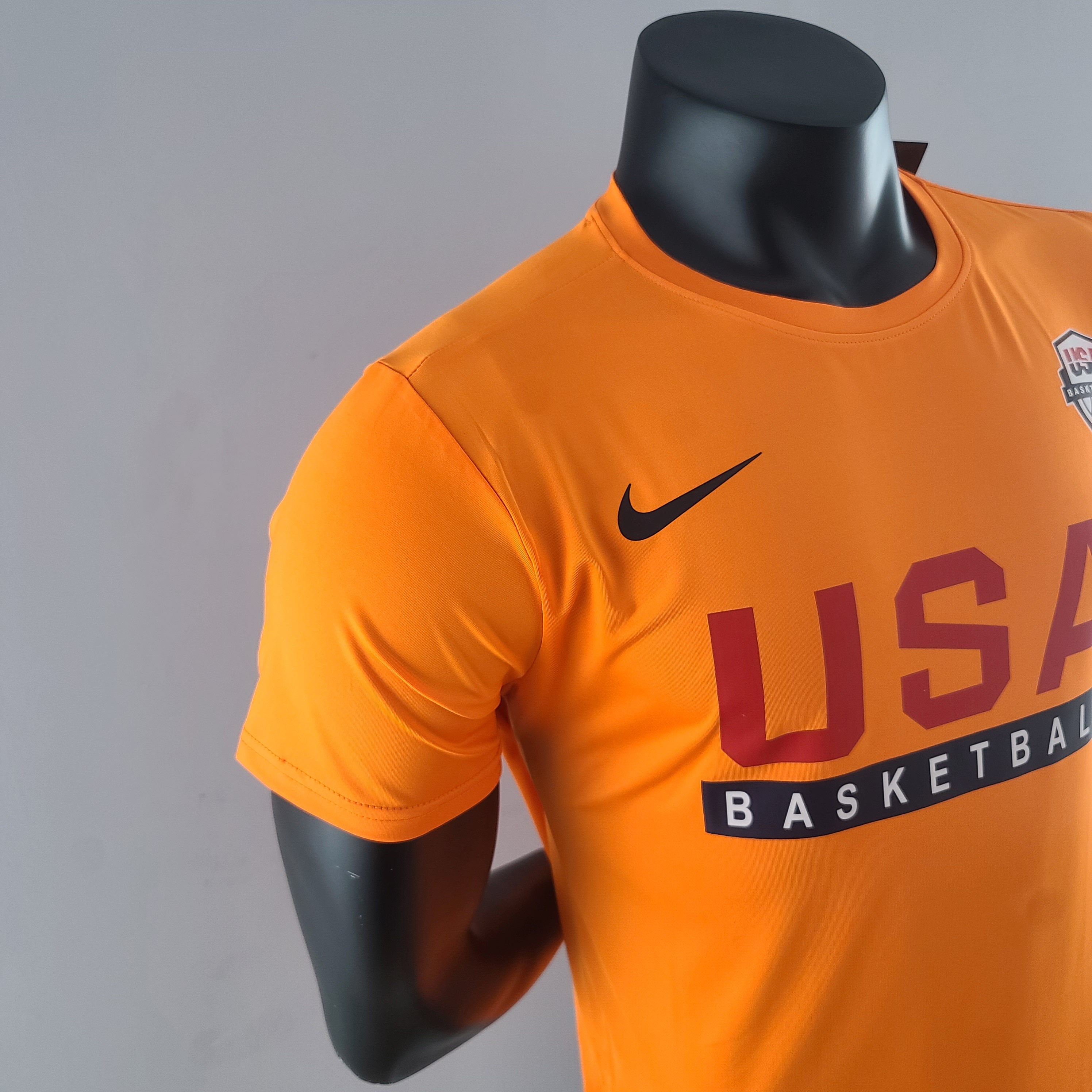 USA Basketball Team Casual T-shirt Orange